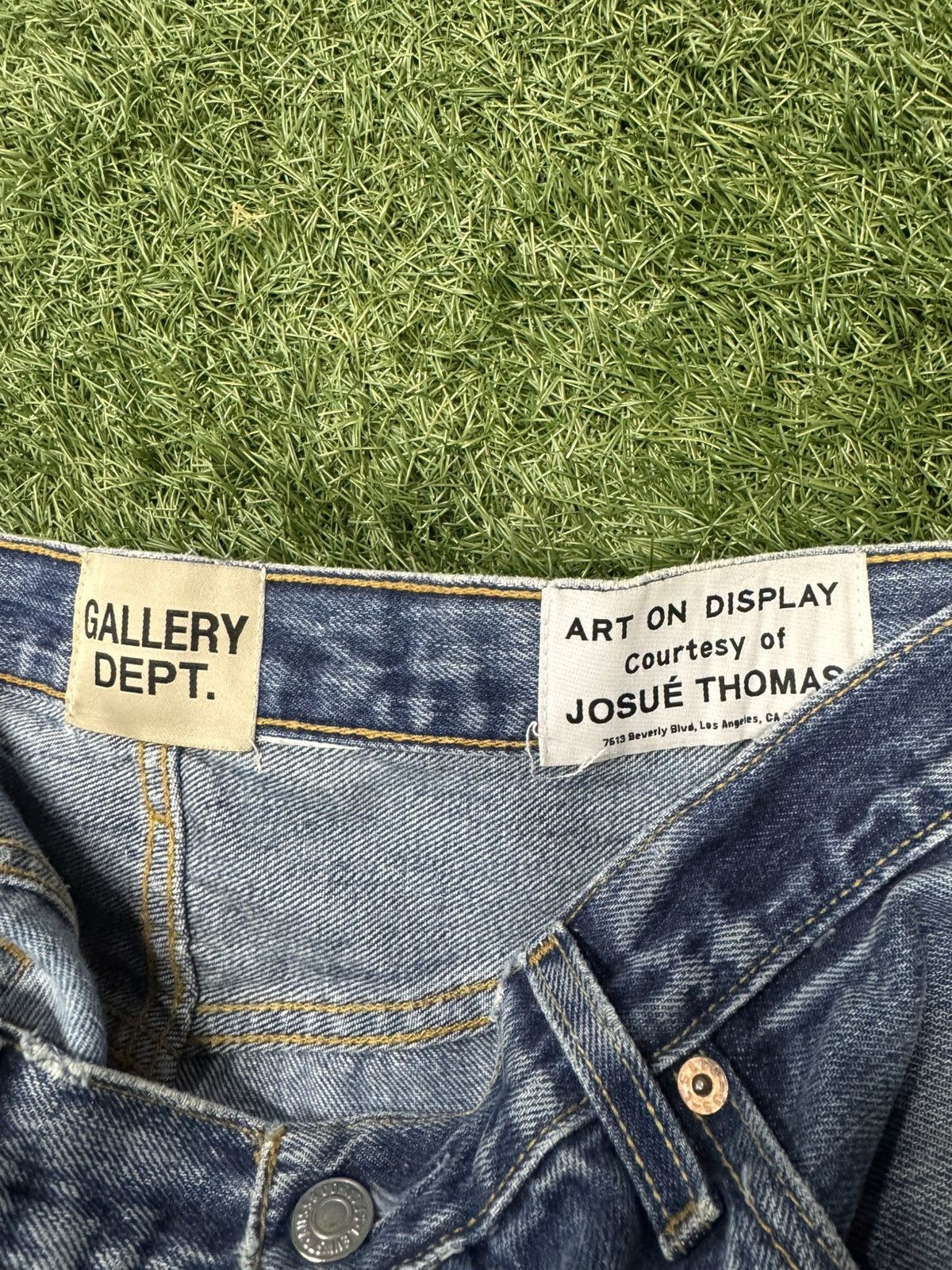 Gallery Dept. Gallery Dept.Studded La Flare Denim Jeans Size US 34 / EU 50 - 4 Thumbnail