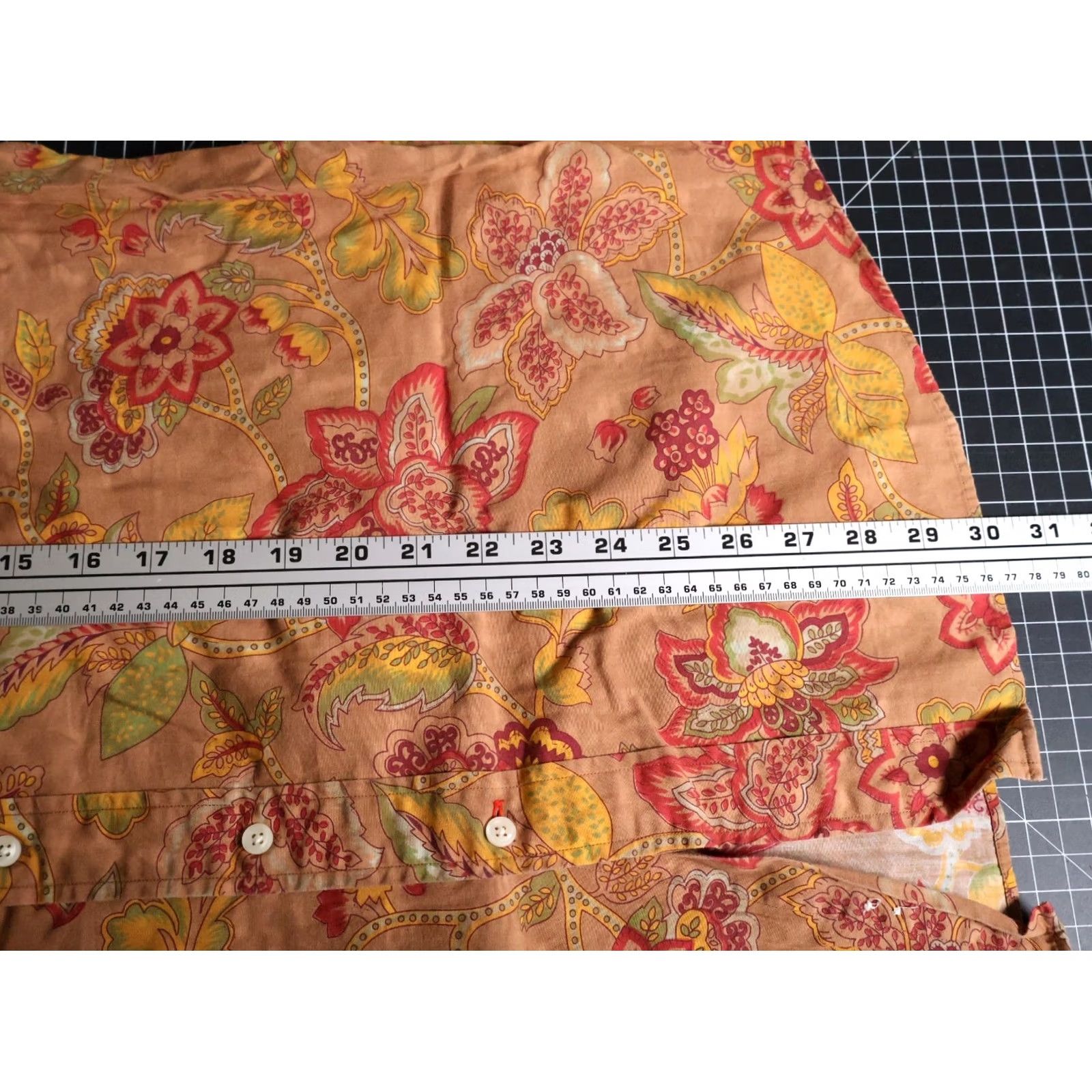 Cremieux Daniel Cremieux Shirt Men's XL Brown Red Paisley Pattern Long Sleeve Button-Up Collar Vintage? No Size US XL / EU 56 / 4 - 6 Thumbnail