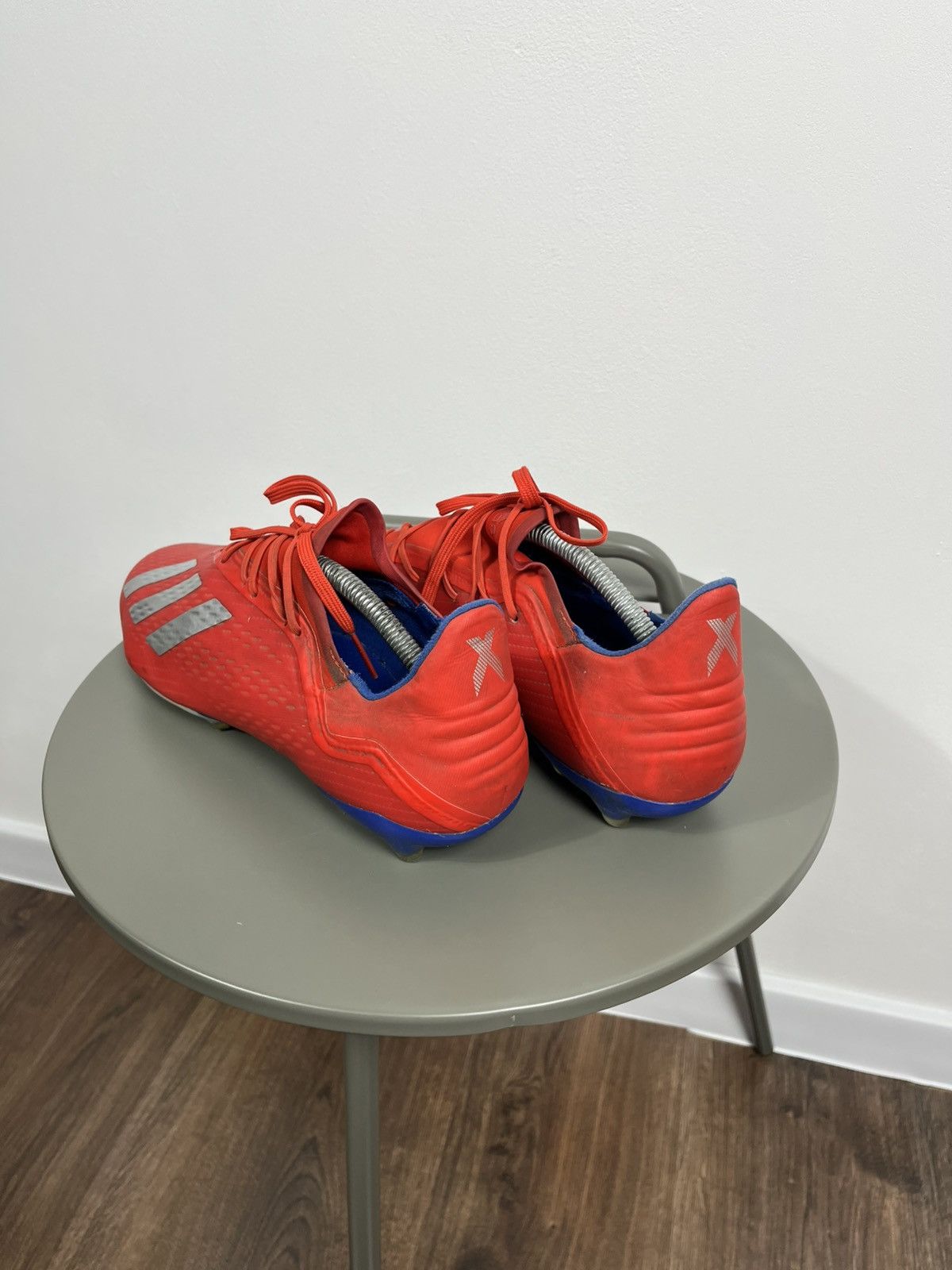 Adidas Adidas Red Soccer Cleats 11.5 US FG Ground Lightweight Boots Size US 11.5 / EU 44-45 - 10 Thumbnail