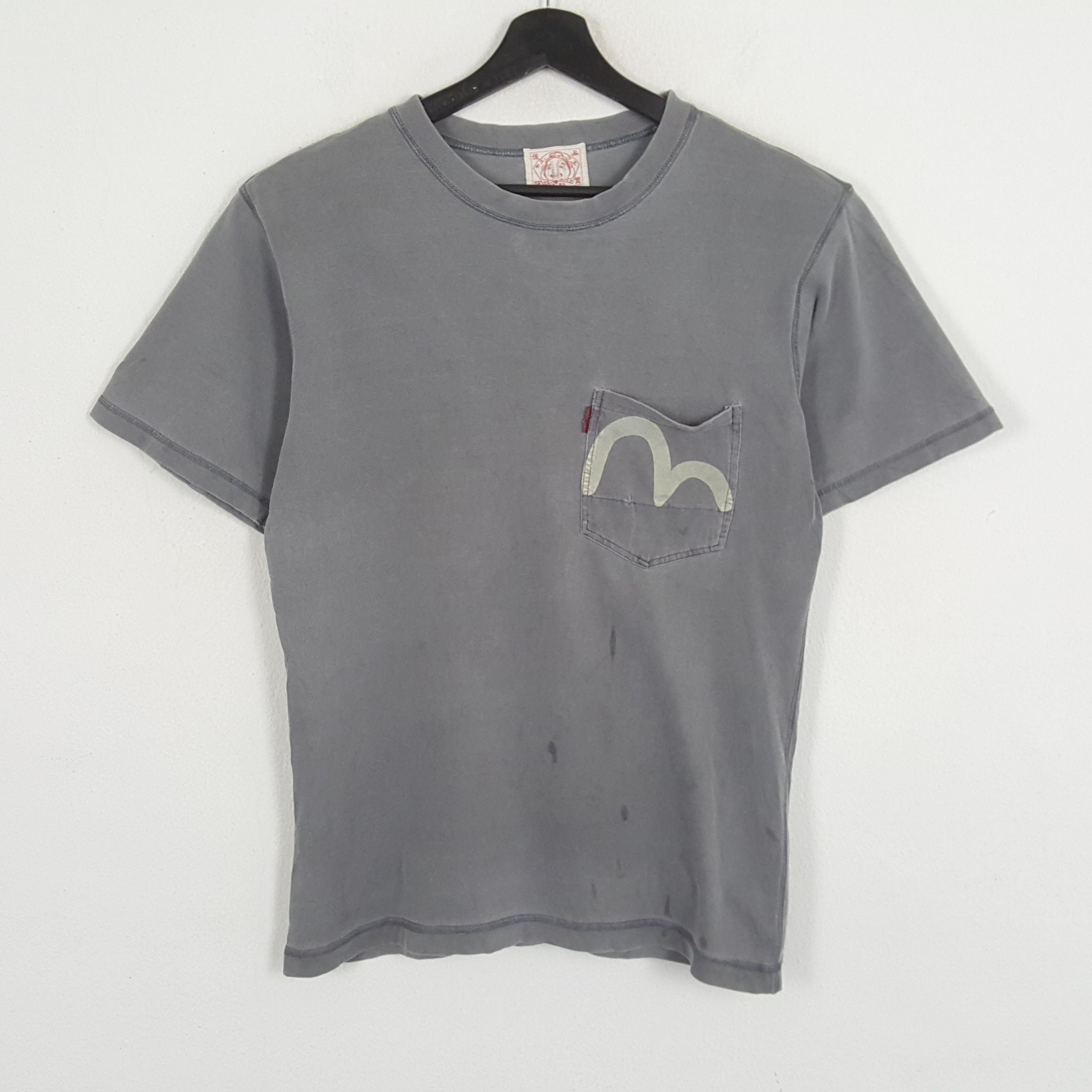 EVISU Japanese Brand Streetwear Pocket Design Tshirt