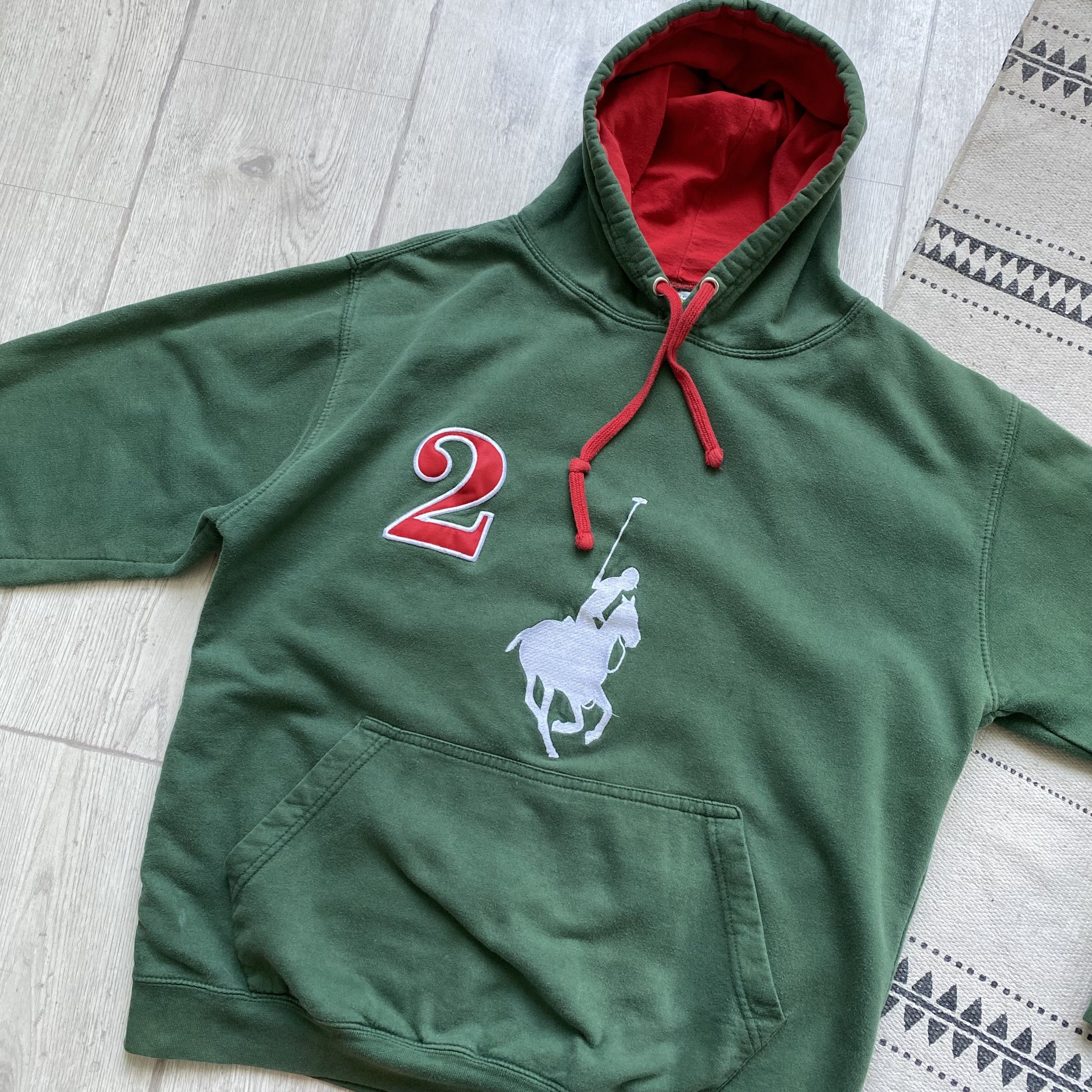 Beverly Hills Polo Club 🏇🏼Vintage Trashed Polo Team Hoodie Big logo Ralph lauren Size US M / EU 48-50 / 2 - 7 Thumbnail