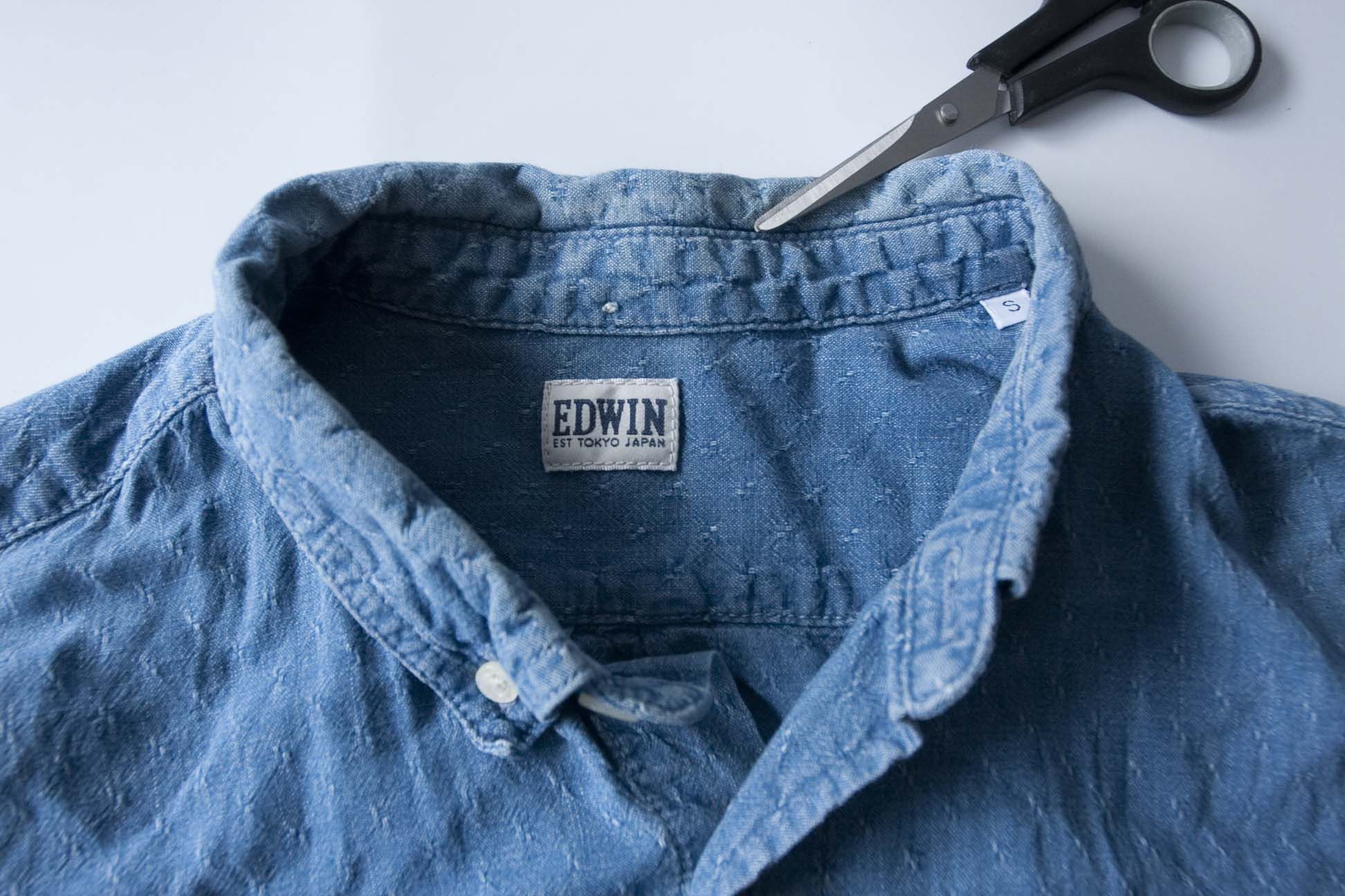 Edwin Edwin Shirt Size S Cotton Chambray Blue Size US S / EU 44-46 / 1 - 3 Thumbnail