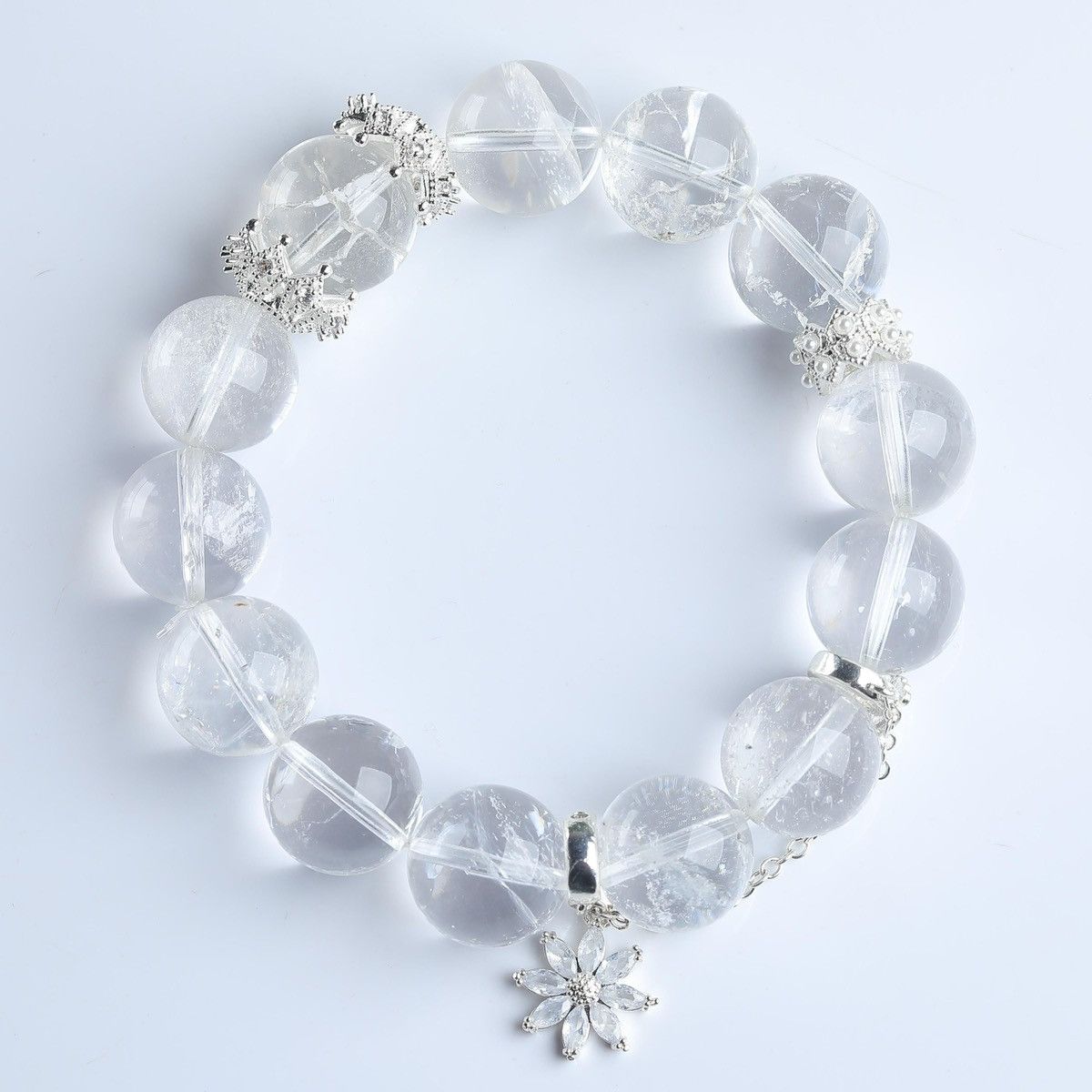 Other Natural White Azeztulite Crystal Bracelet Size ONE SIZE - 1 Thumbnail