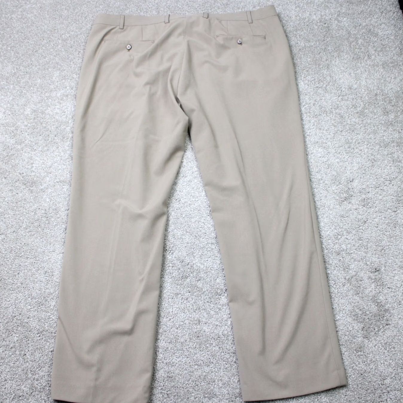 Ralph Lauren LAUREN Ralph Lauren Pants Mens 42x30 Beige Flat Front Knit Wool Viscose Stretch Regular Straight Dress Pants Mens Beige 90s Preppy Holiday? Size US 42 / EU 58 - 5 Thumbnail