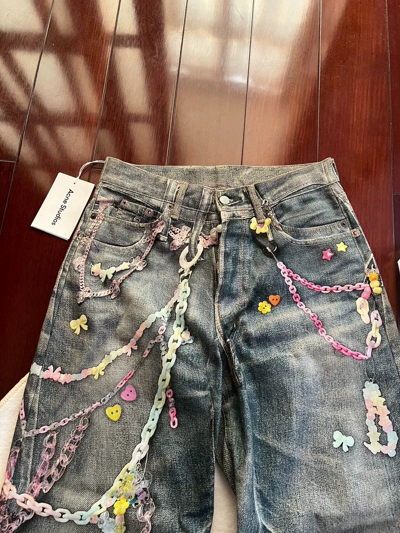 Acne Studios acne studios Make old washed candy chain jeans 2503-Nextarr Size US 28 / EU 44 - 2 Thumbnail