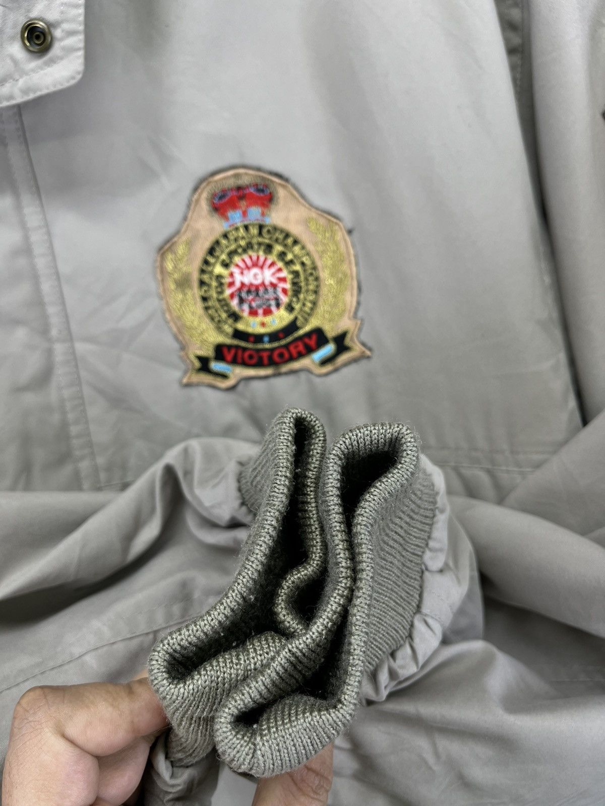 Japanese Brand Vintage Graham Hills NGK Spark Plug Bomber Style Jacket Size US L / EU 52-54 / 3 - 11 Thumbnail