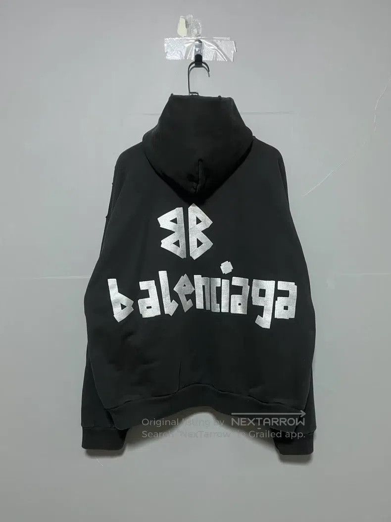 Balenciaga Balenciaga Tape logo hooded sweatshirt, size XS Size US XS / EU 42 / 0 - 2 Thumbnail
