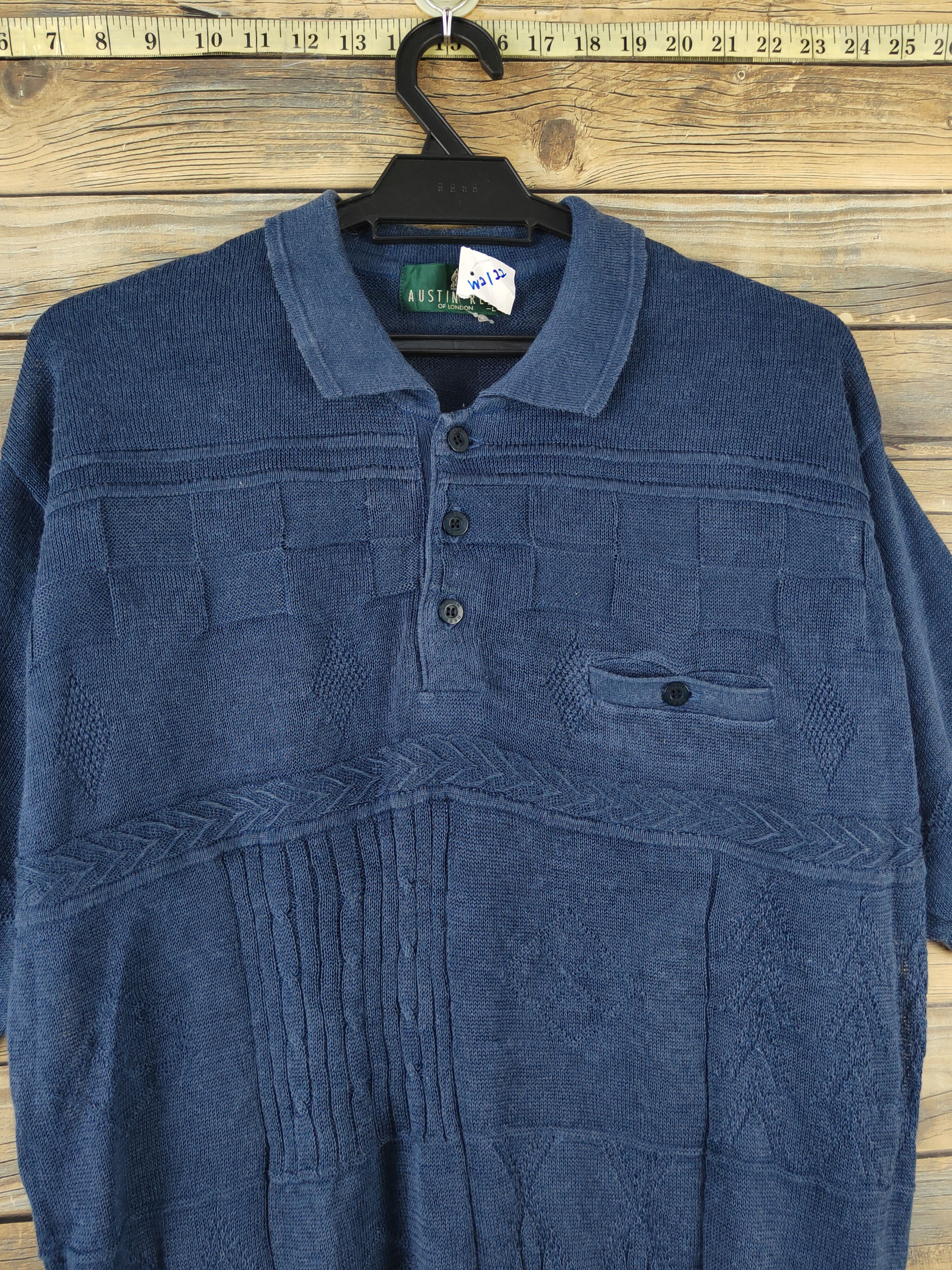 Austin Reed Austin Reed Navy Knitwear Polo Shirts #W2122 Size US L / EU 52-54 / 3 - 2 Thumbnail