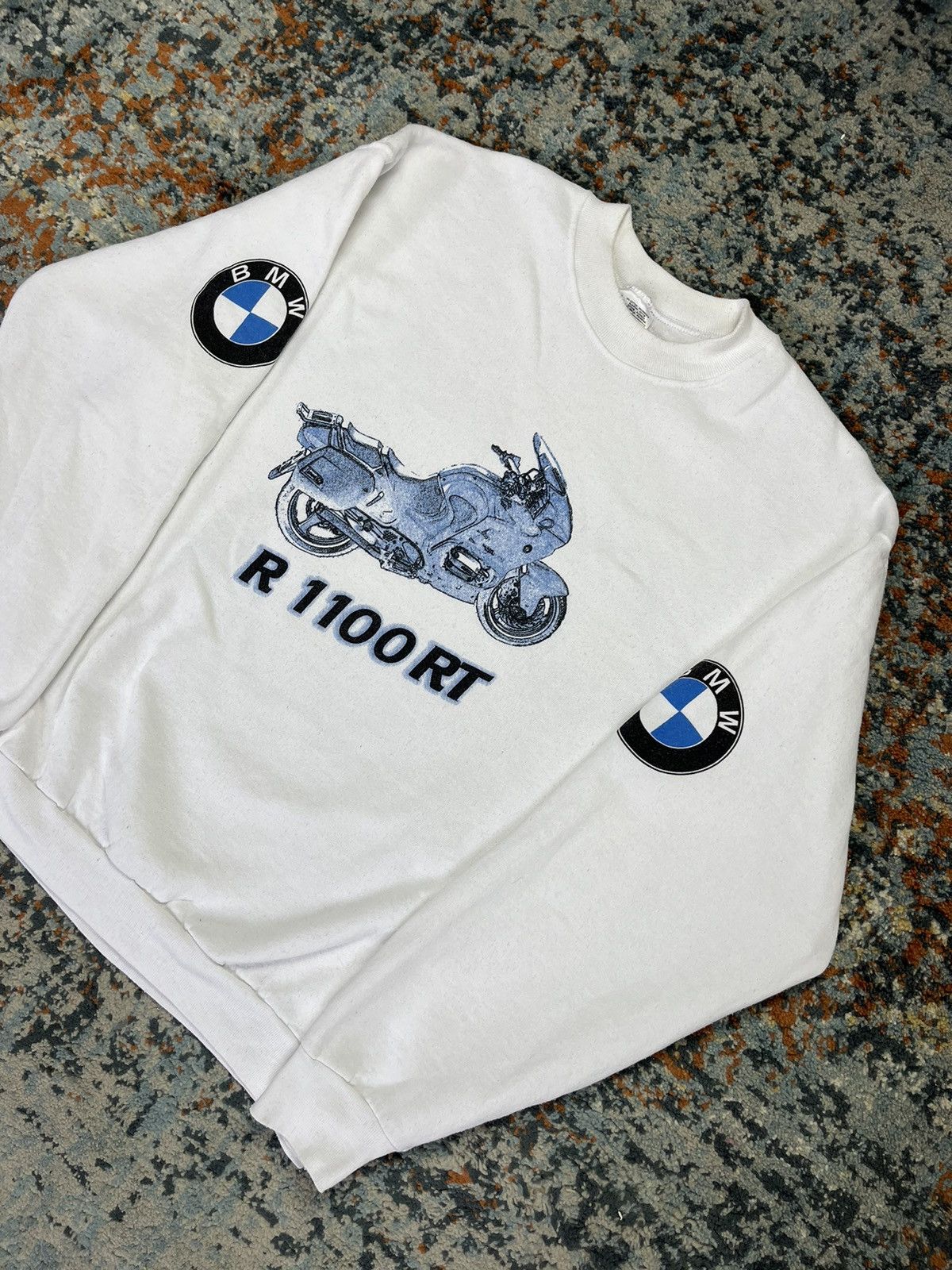 BMW × Vintage Vintage 90s BMW R 1100 RT Motorcycle promo sweatshirt Size US L / EU 52-54 / 3 - 2 Thumbnail