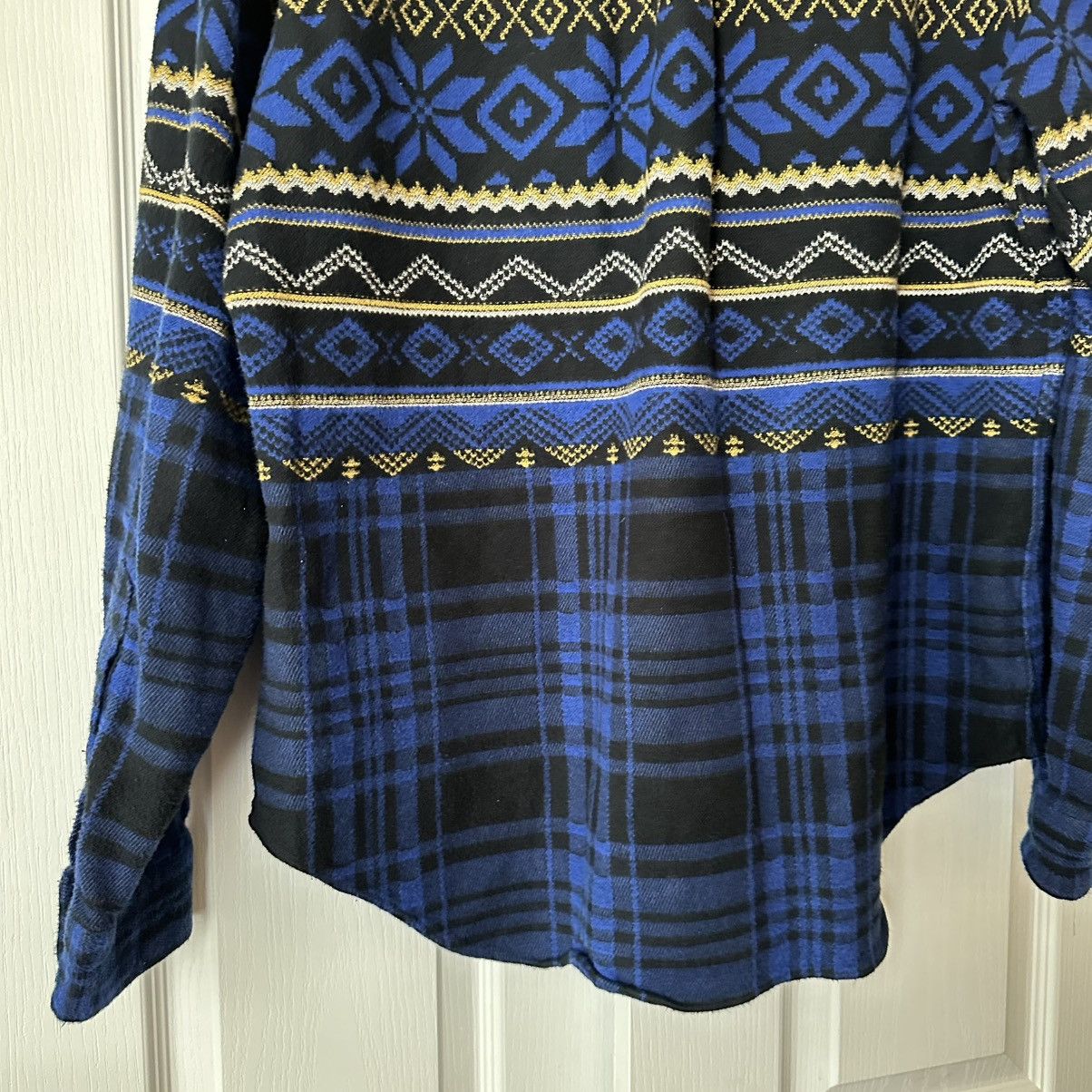 Polo Ralph Lauren × Vintage Polo Ralph Lauren Snowflake Large Flannel Shirt Vintage Size US L / EU 52-54 / 3 - 9 Thumbnail