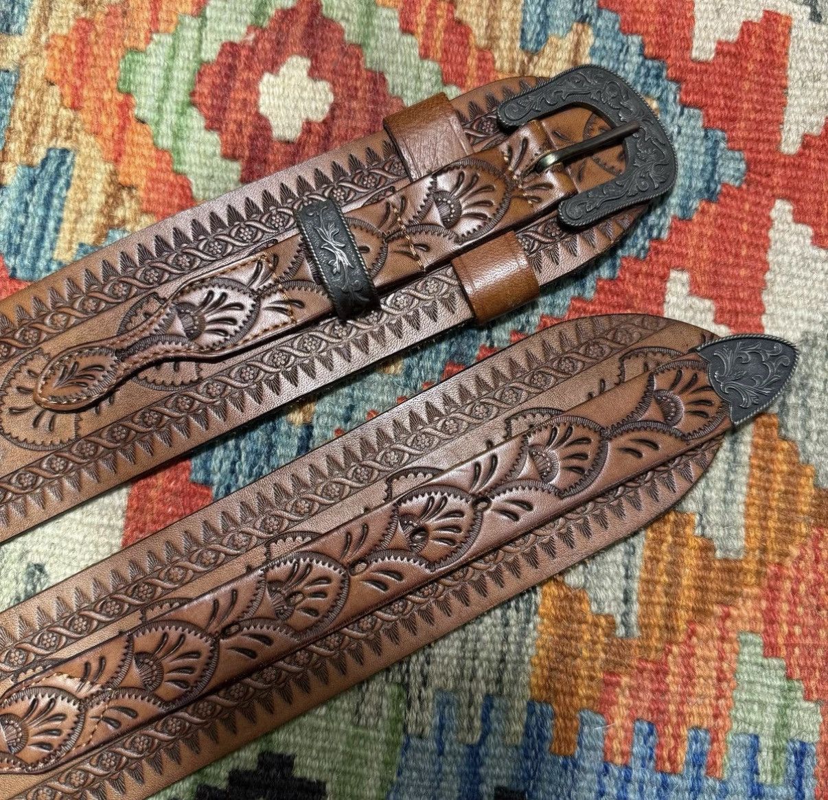 Polo Ralph Lauren Polo Ralph Lauren Western Engraved Belt K22 Size ONE SIZE - 2 Thumbnail