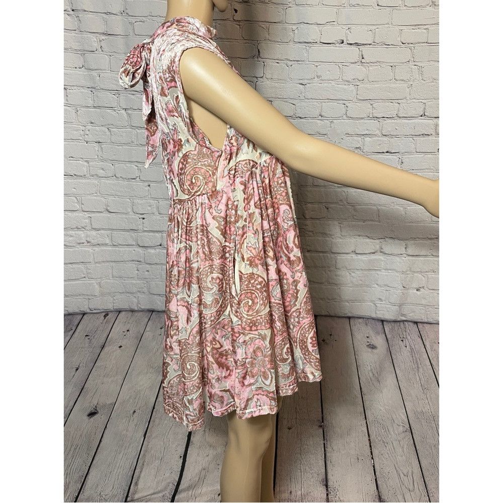 Free People New Free People All the Time Velvet Petal Combo Mini Dress Size XS / US 0-2 / IT 36-38 - 4 Thumbnail