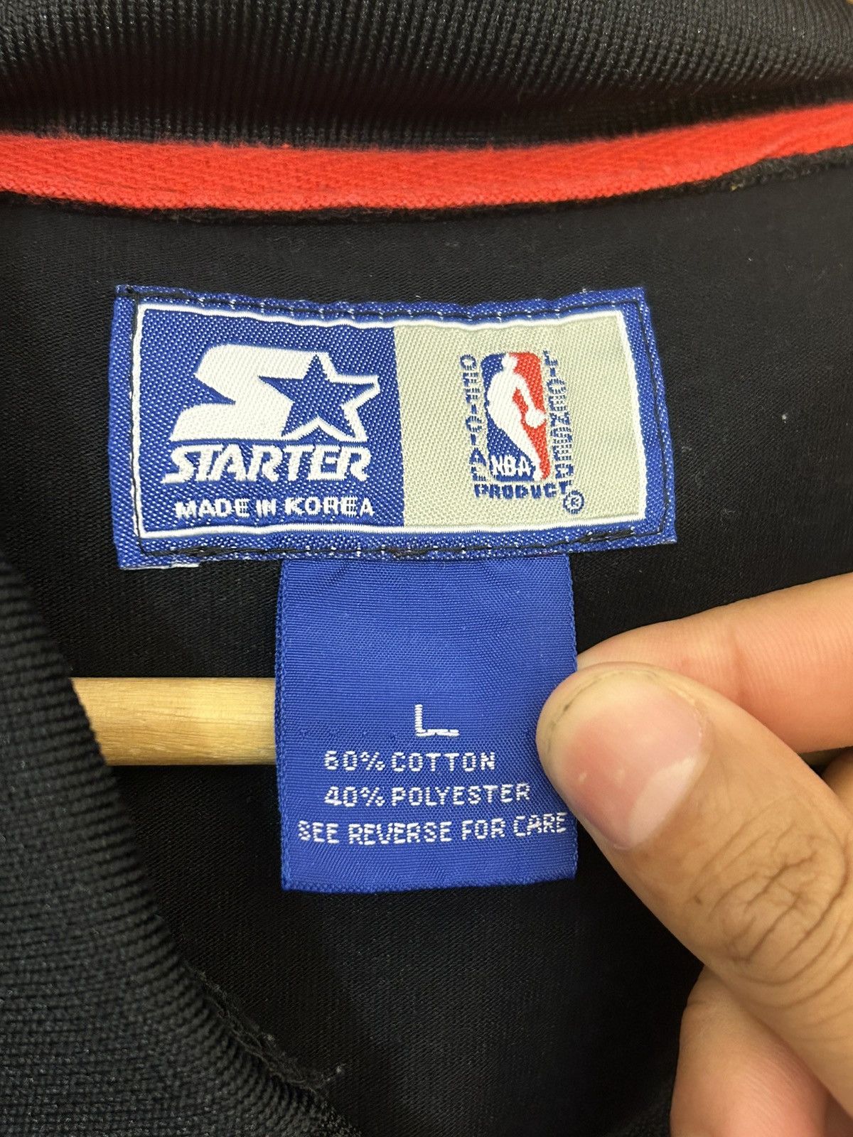 Starter 90s Starters NBA Chicago Bulls Warm Up Shirt Size US L / EU 52-54 / 3 - 3 Thumbnail