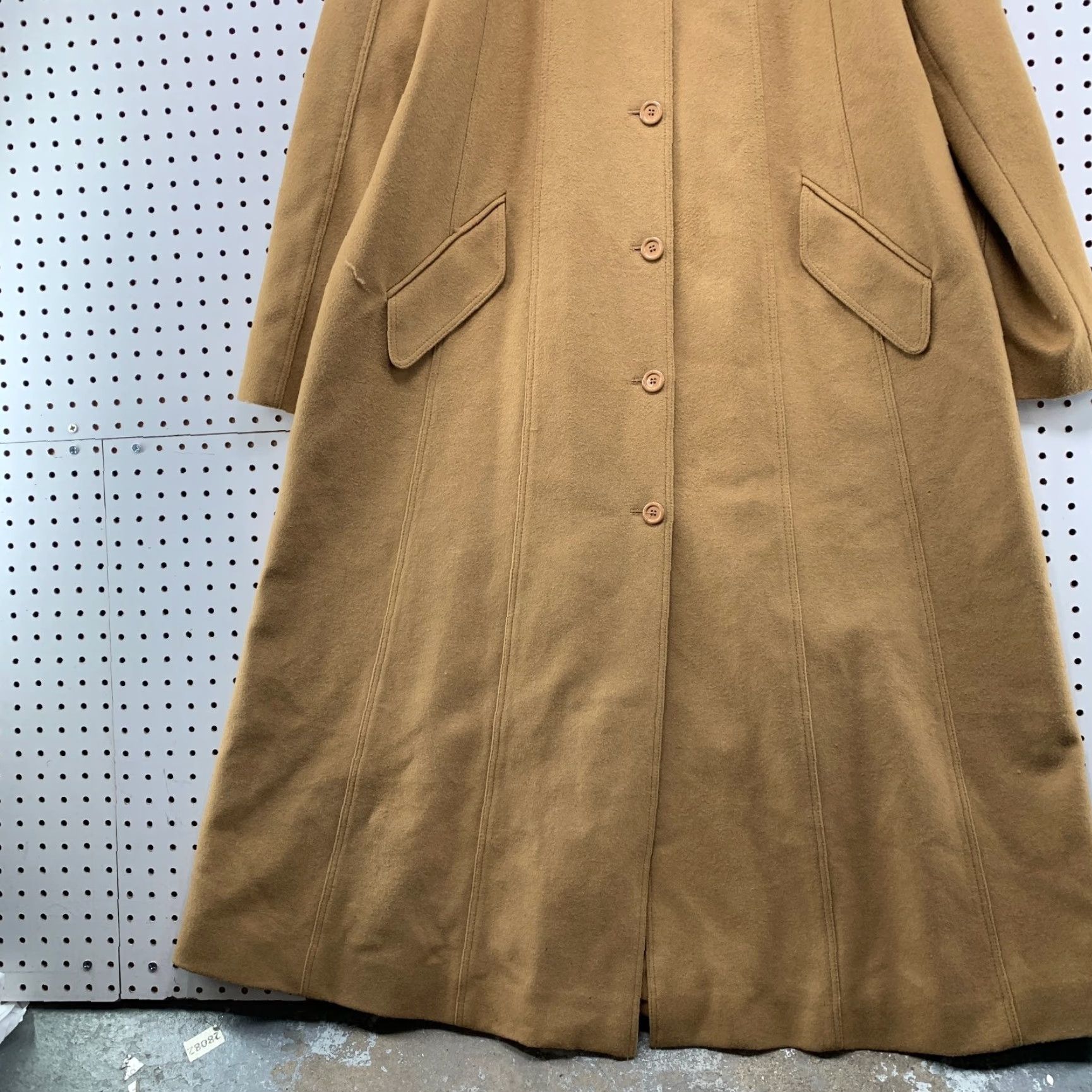 Vintage VINTAGE Harve Benard Wool Trench Coat Womens 16 Camel Swing Overcoat Beige Wool Long Coat 16 Womens Mens? Size XXL / US 16-18 / IT 52-54 - 3 Thumbnail