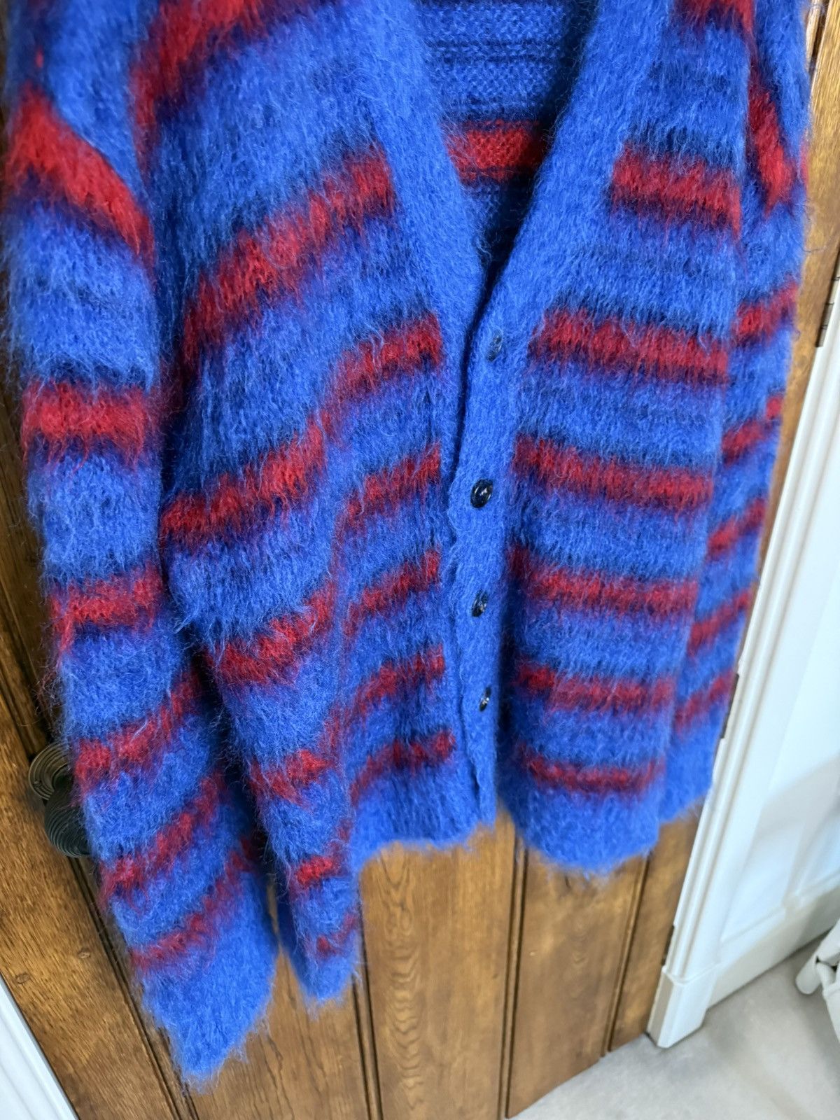 Marni FW19 Marni most wanted blue red cardigan Harry Styles M XL Size US M / EU 48-50 / 2 - 11 Thumbnail