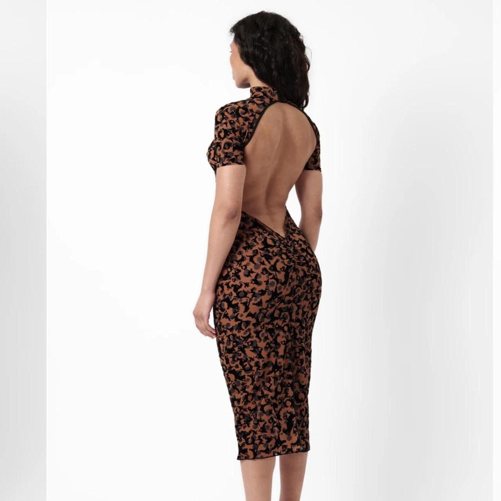 Other Poster Girl - KNOCKOUT DRESS CHESTNUT LEOPARD PRINT Size M / US 6-8 / IT 42-44 - 6 Thumbnail