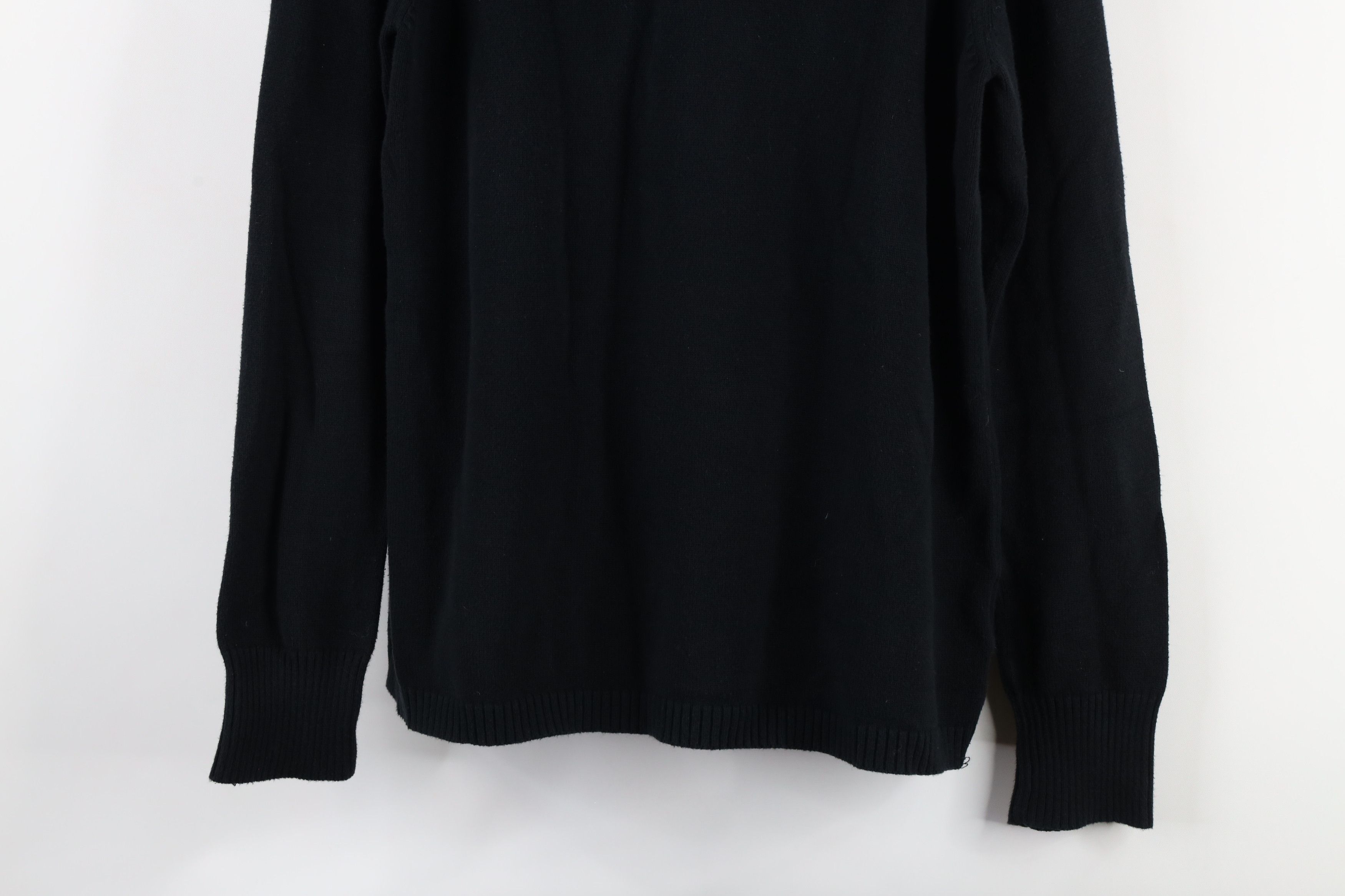 Gap × Vintage Vintage Gap Cotton Ribbed Knit Turtleneck Sweater Black Size XL / US 12-14 / IT 48-50 - 3 Thumbnail
