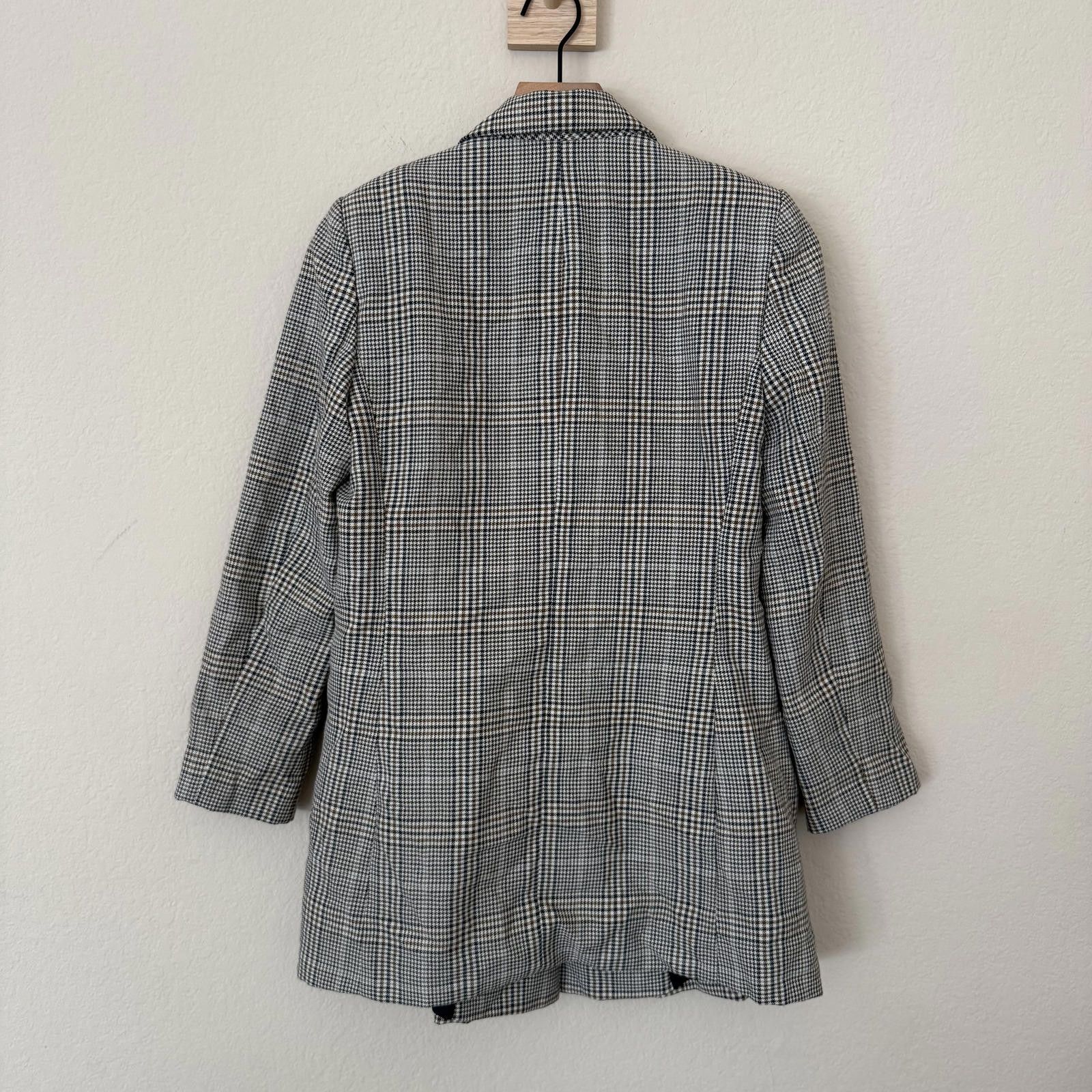 Zara Zara Blazer Women's S Brown/Black Plaid Structred Size S / US 4 / IT 40 - 3 Thumbnail
