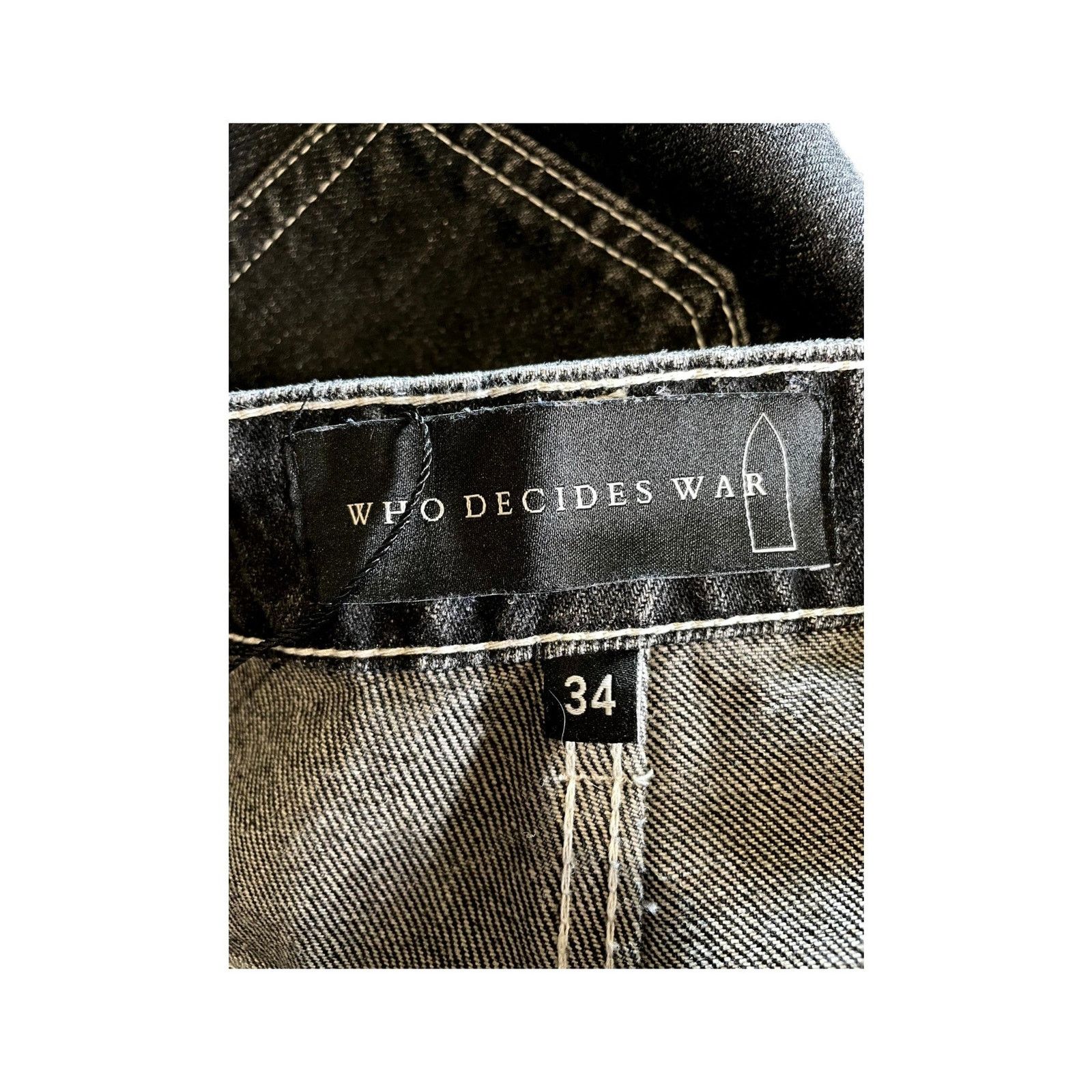 Who Decides War Who Decides War Flames Black & Red Jeans Size US 34 / EU 50 - 3 Thumbnail