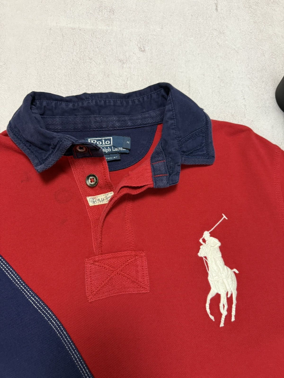RRL Ralph Lauren Vintage Polo Ralph Lauren Polo Rugby T Shirt Big Logo Yacht Size US L / EU 52-54 / 3 - 2 Thumbnail