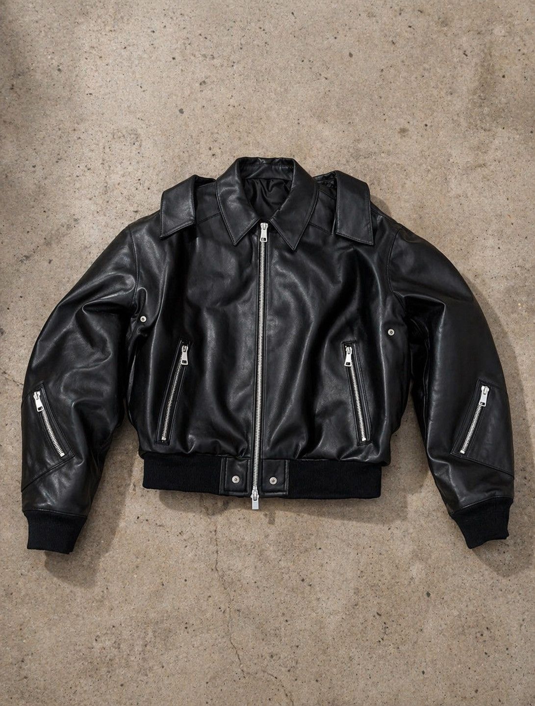Other Veste aviateur a double col noir Size US M / EU 48-50 / 2 - 1 Thumbnail
