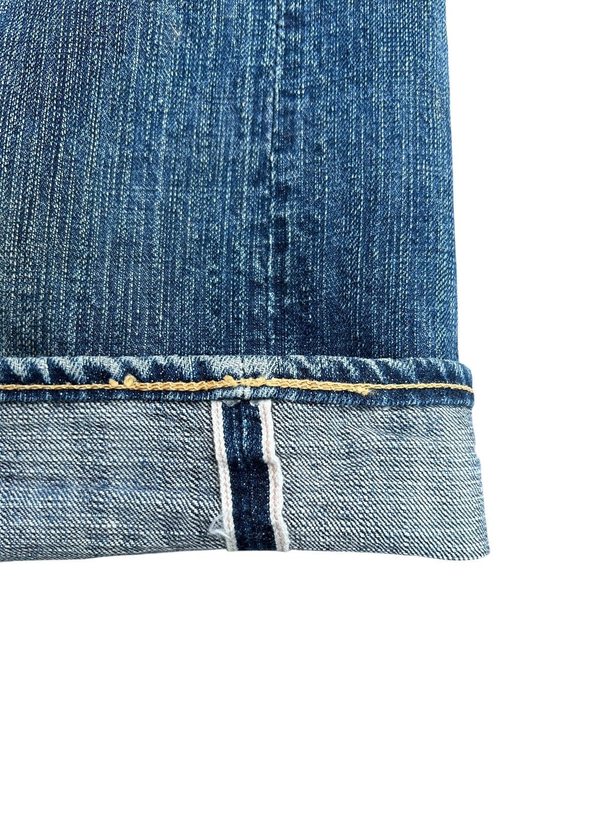 Kapital Vintage Japanese Brand Stormy Blue Selvedge Distressed Denim Size US 30 / EU 46 - 2 Thumbnail