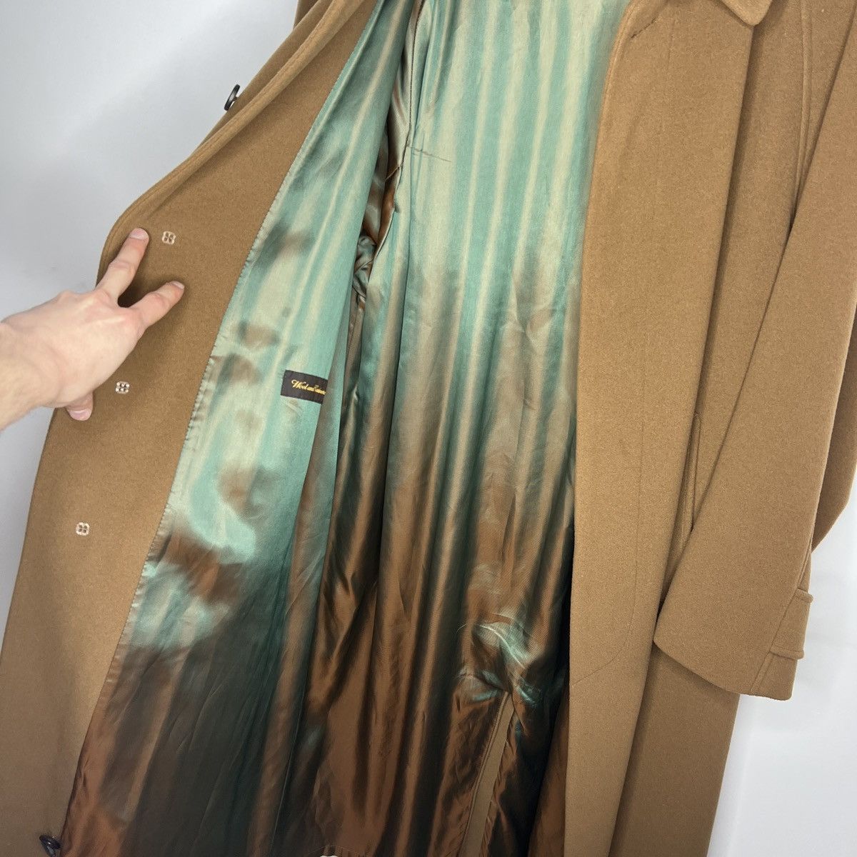 Bugatti Wool Cashmere Brown Vintage Coat Trench Bugatti 90s Size US L / EU 52-54 / 3 - 10 Thumbnail