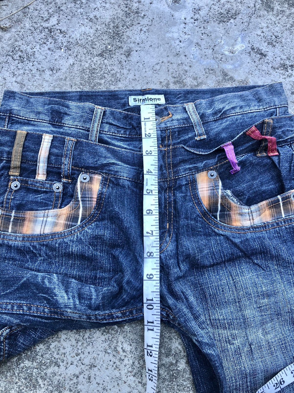 Japanese Brand DOUBLE WAIST WASHED BLUE SIRMIONE DENIM Size US 31 - 7 Thumbnail