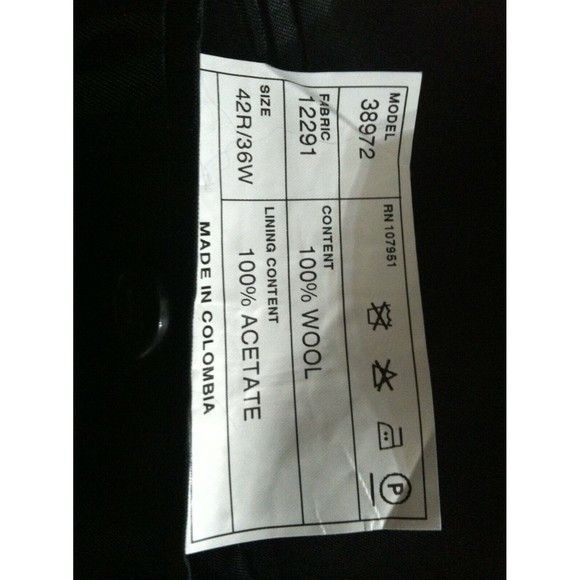 Emanuel Ungaro EMANUEL UNGARO MEN'S NEW 100%WOOL 2PC SUIT SIZE:42R Size 42R - 6 Thumbnail