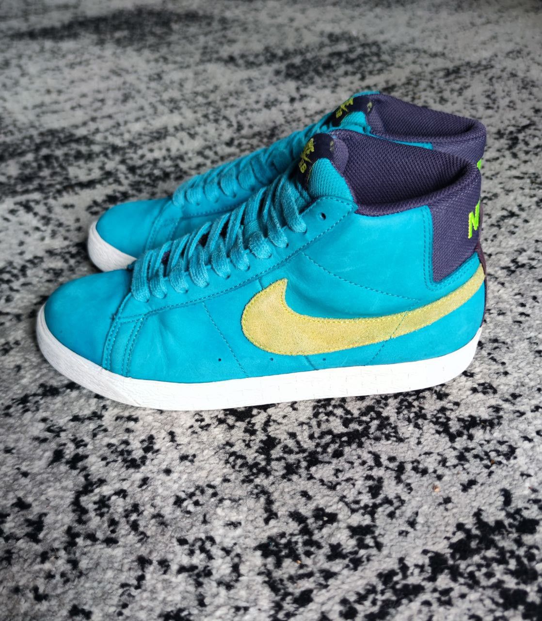 Nike Nike sb blazer premium - aquamarine / electric yellow Size US 6 / EU 39 - 2 Thumbnail