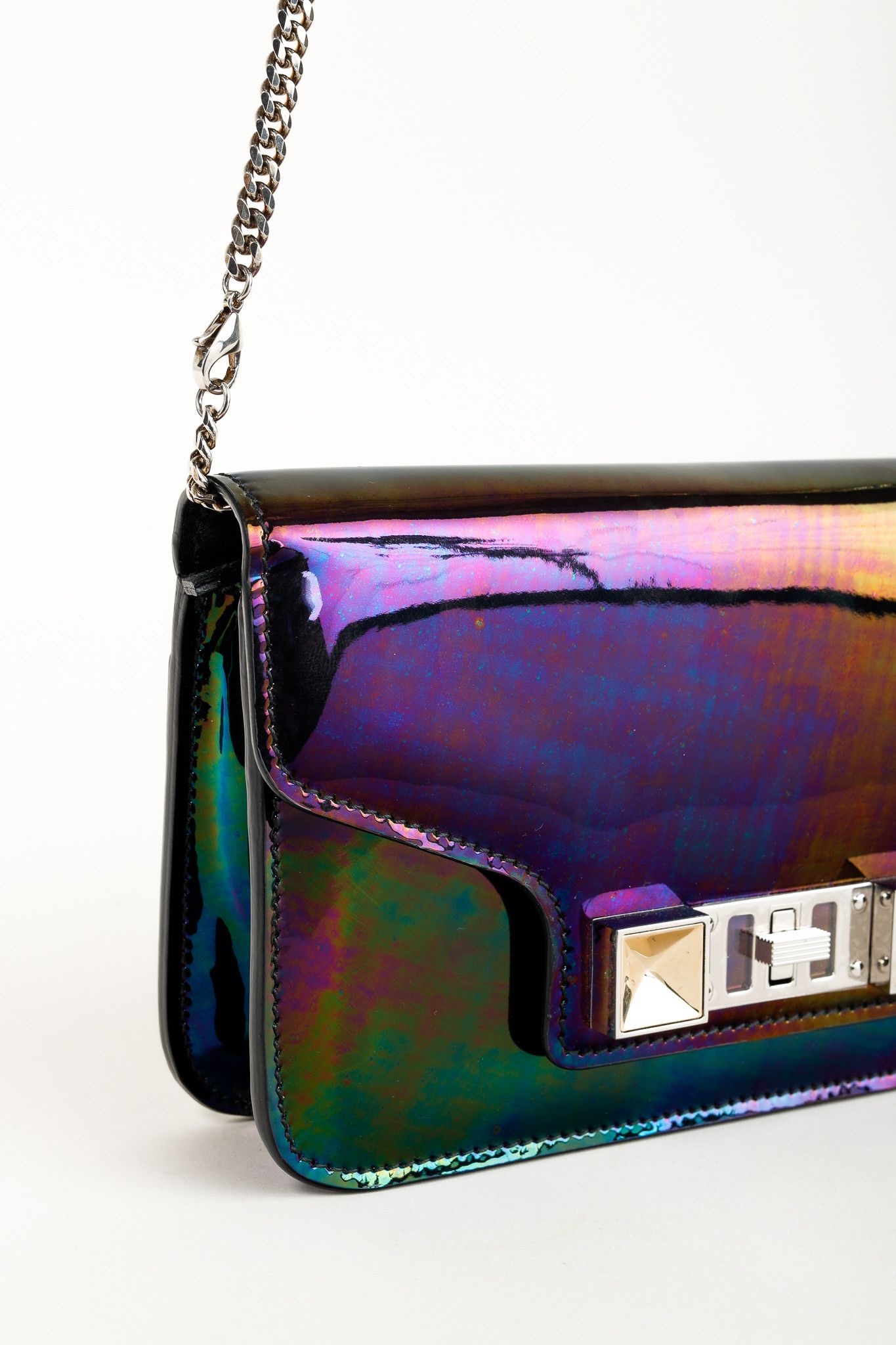 Proenza Schouler Proenza Schouler PS11 Oil Slick Leather Chain Wallet Size ONE SIZE - 7 Thumbnail