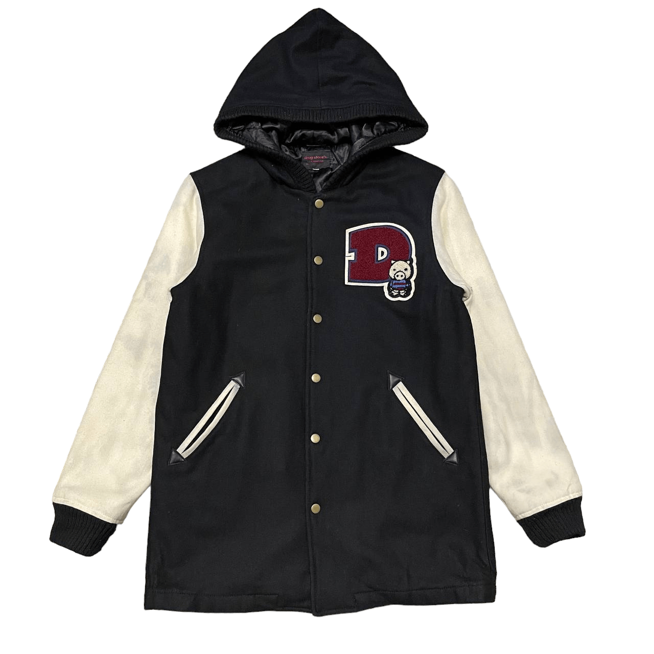Japanese Brand Vintage Drug Store's Varsity Hooded Jacket Size US M / EU 48-50 / 2 - 6 Thumbnail