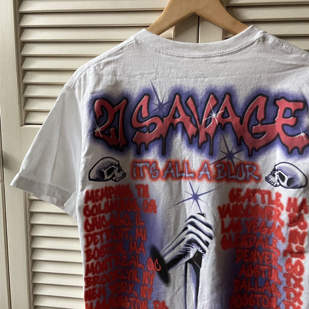 21 Savage × Band Tees 21 Savage It’s All a Blur Tour T-Shirt Slaughter Gang Drake Size US M / EU 48-50 / 2 - 7 Thumbnail