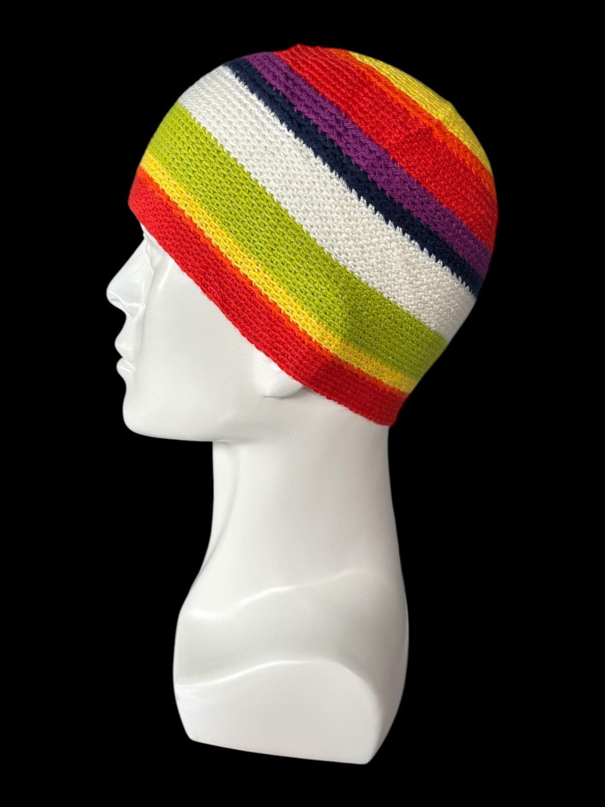 Japanese Brand × Kapital × Vintage Crochet Knitted Handmade Rare Beanie Hats ☠️☠️ Size ONE SIZE - 1 Thumbnail