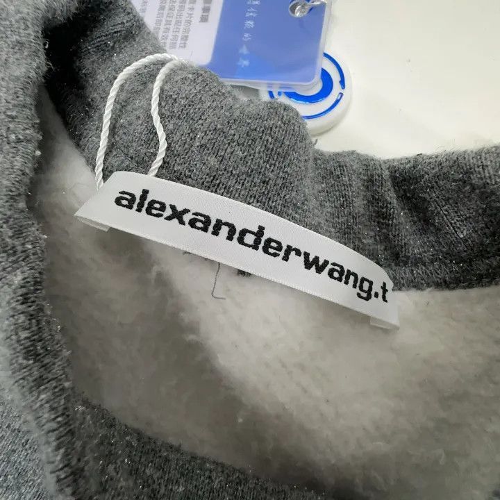 Alexander Wang Alexander Wang Gray Loose Letter Print Sweatshirt - Size XS / US 0-2 / IT 36-38 - 5 Thumbnail