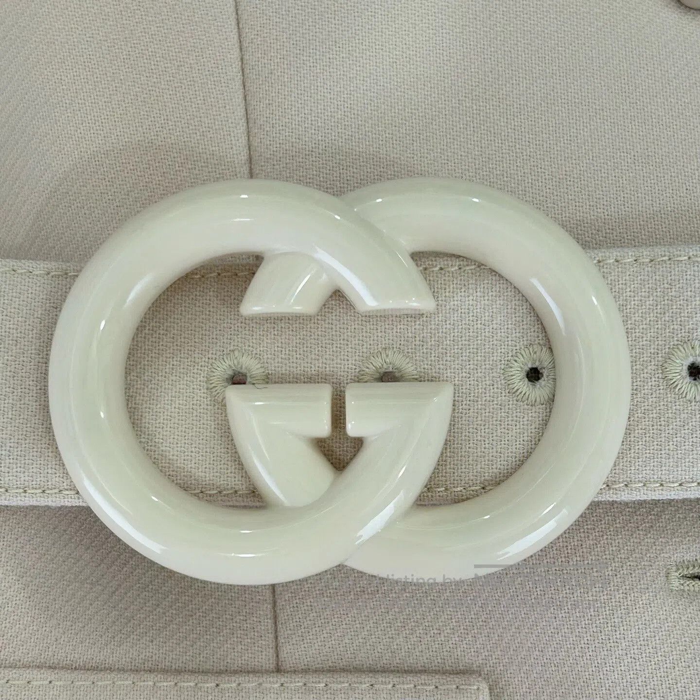 Gucci Guicci size40 Double-G Belt Coat in Beige Size L / US 10 / IT 46 - 6 Thumbnail