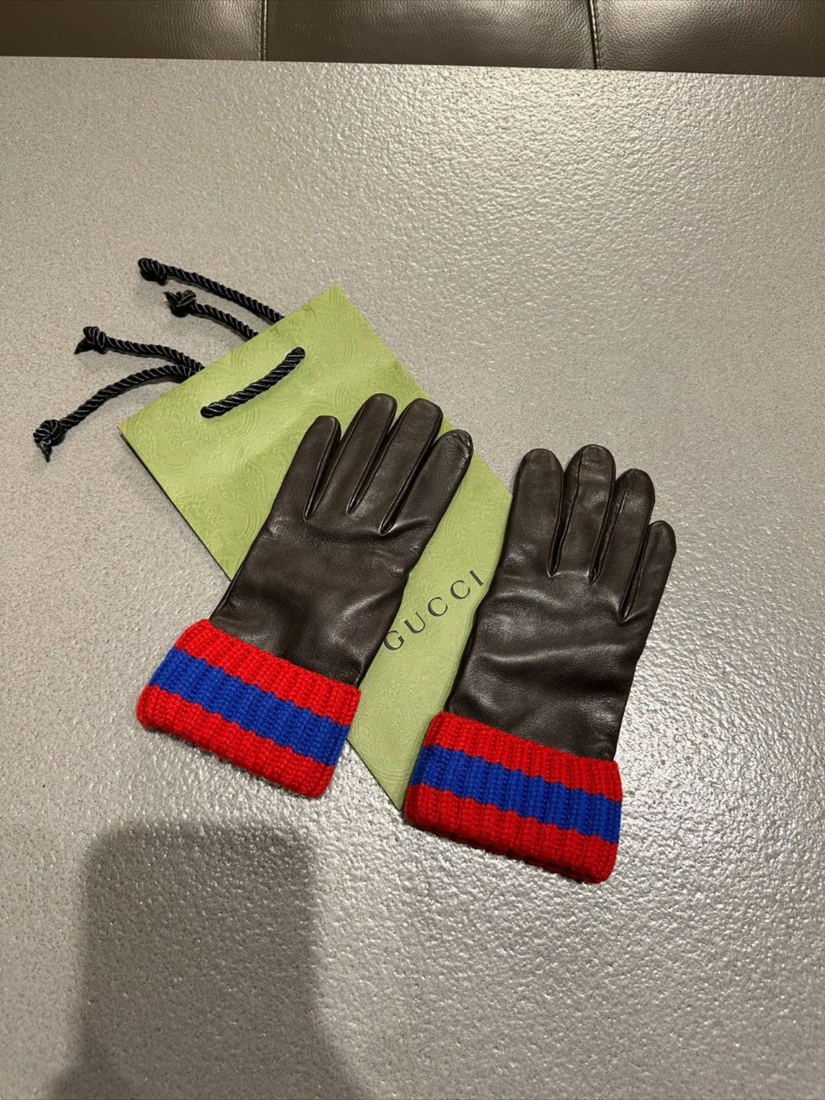 小物 Gucci x Adidas Leather Logo Glove Gucci Adidas X Leather Gloves In Red | ModeSens