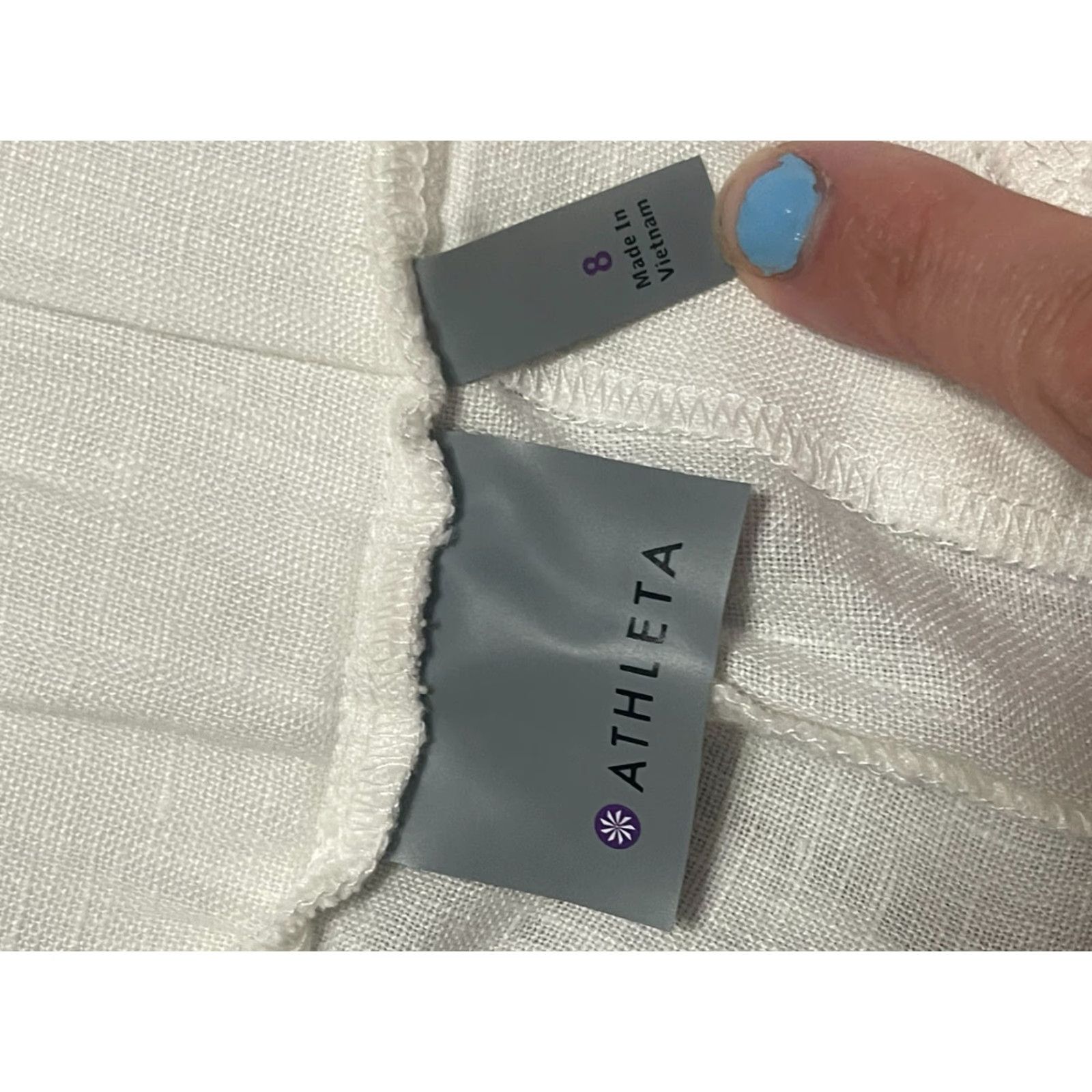 Athleta VINTAGE? (No) Athleta Women Pants 8 White Linen 100% Linen Straight Leg Lightwash Casual Ankle Regular Womens 8 White Linen Pants Size 30" / US 8 / IT 44 - 7 Thumbnail