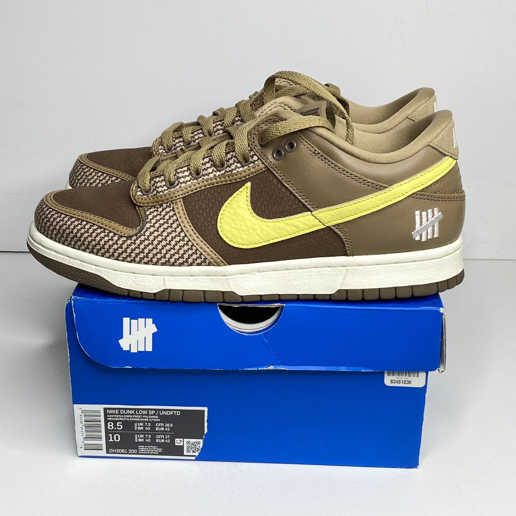 image of Nike Undefeated X Dunk Low Sp 'canteen Shoes, Men's (Size 8.5)