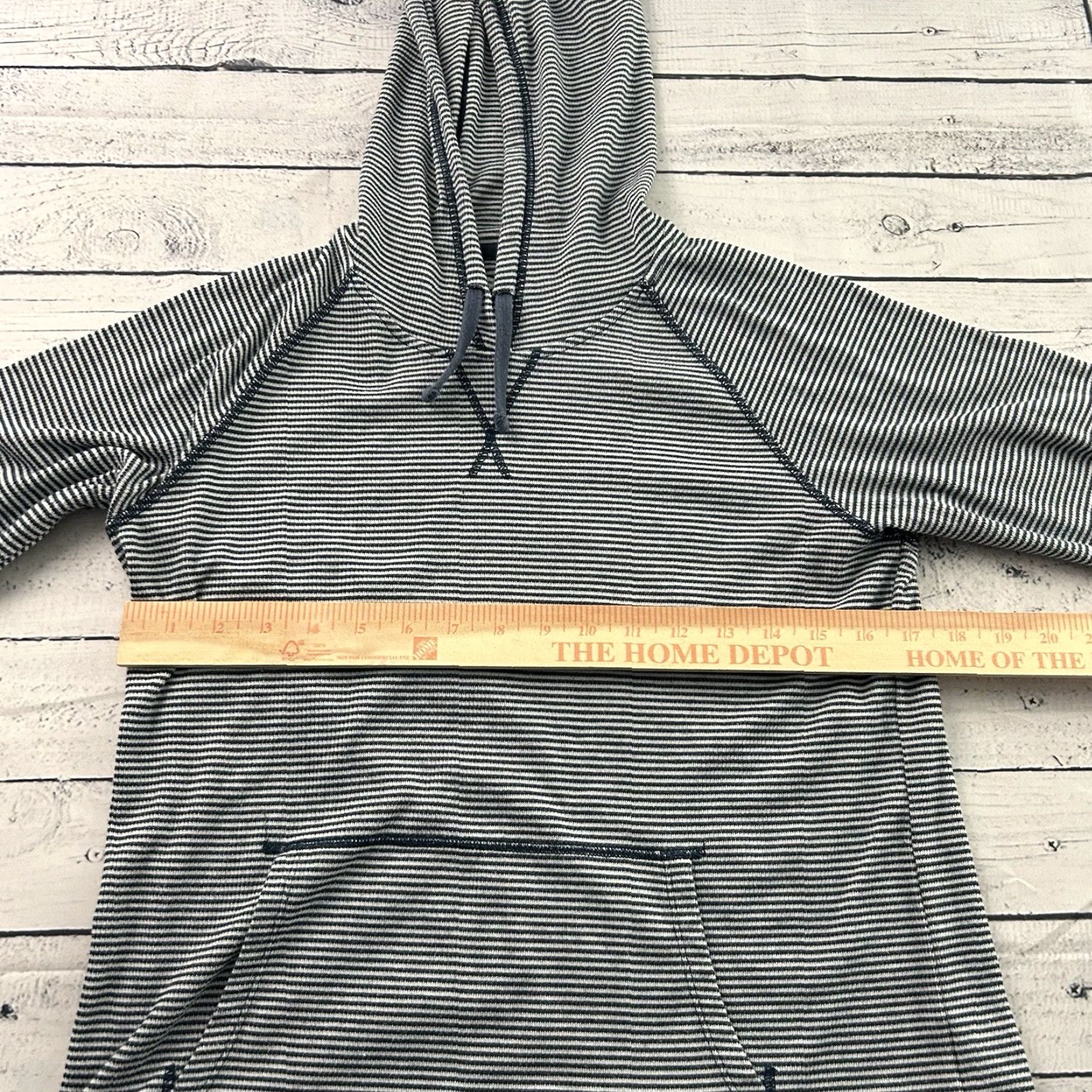 Vintage Kuhl Stria Pullover Striped Hoodie Women's Medium Blue Gray Size M / US 6-8 / IT 42-44 - 3 Thumbnail