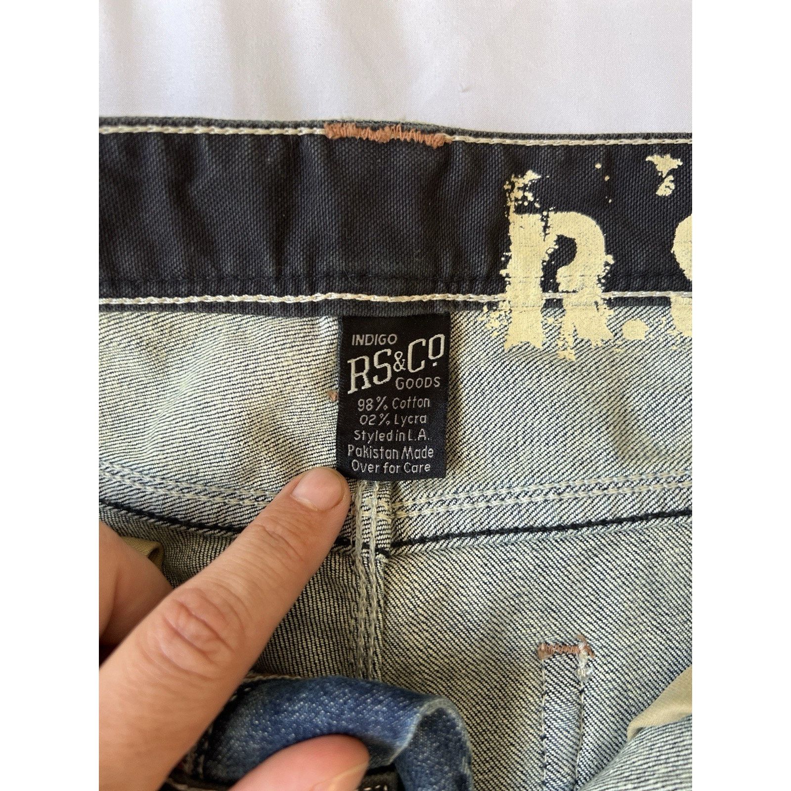Rising Sun & Co. RS And CO Jeans Men’s 100% Cotton Wide Leg Size 32 Size US 32 / EU 48 - 9 Thumbnail