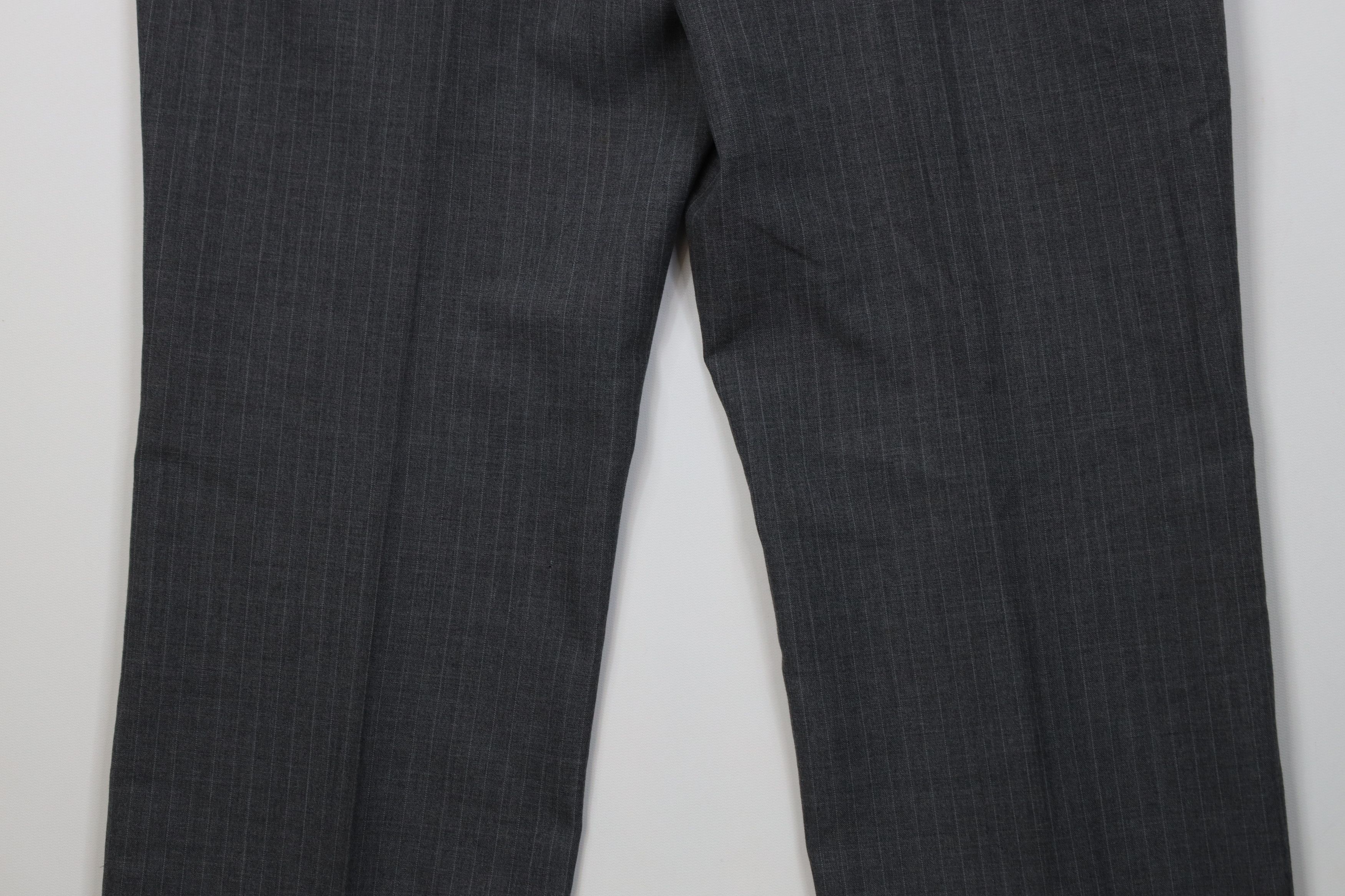 Vintage Vintage 70s Streetwear Striped Wide Leg Chino Pants Gray USA Size US 36 / EU 52 - 13 Thumbnail