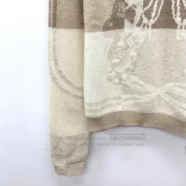 Hermes Hermes Color-blocked cashmere intarsia round neck long sle Size S / US 4 / IT 40 - 4 Thumbnail