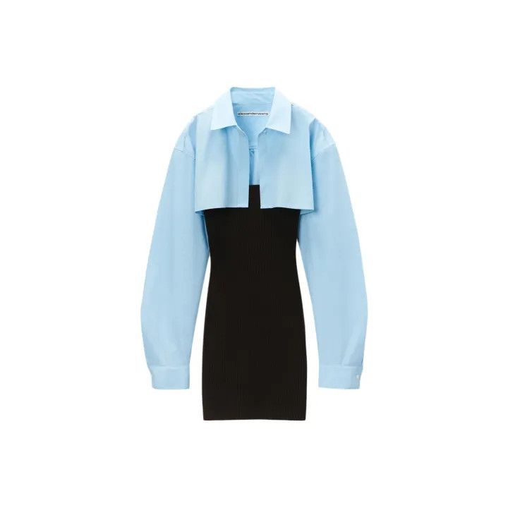 Alexander Wang Alexander Wang Blue Long Sleeve Dress Shirt Set 0079 Size S / US 4 / IT 40 - 1 Thumbnail
