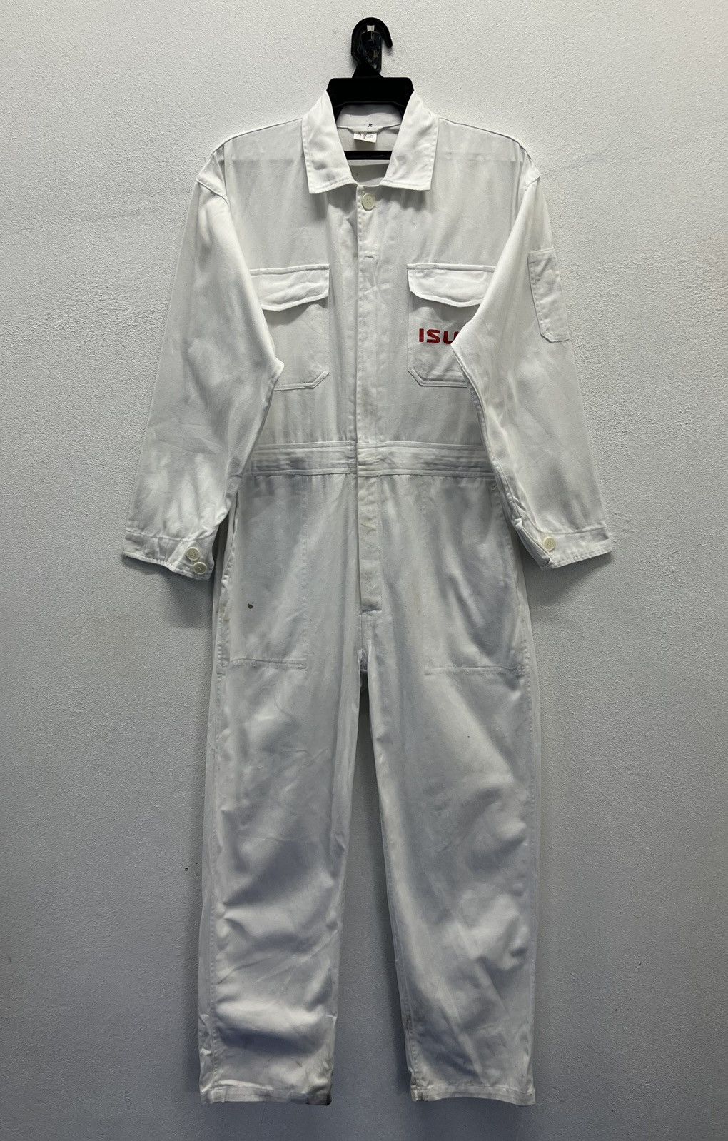 Vintage ISUZU Mechanic Coveralls Industria Workwear Jumpsuit