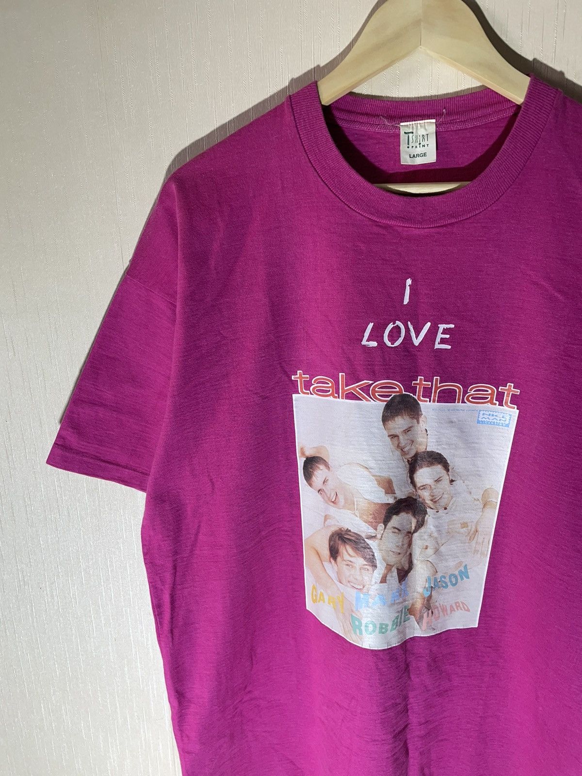 Band Tees × Vintage Take That Band vintage 1993 streetwear T shirt Size US L / EU 52-54 / 3 - 3 Thumbnail