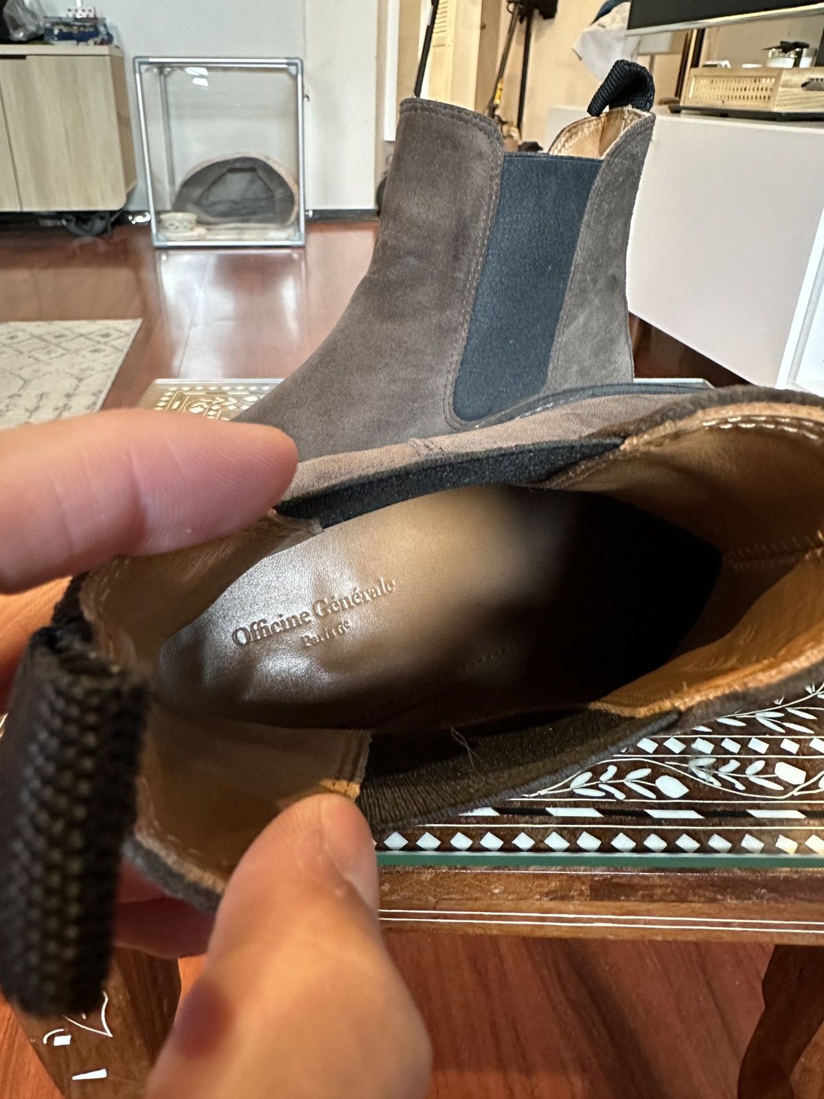 Officine Creative Brown Suede Chelsea Boots Size US 8 / EU 41 - 5 Thumbnail
