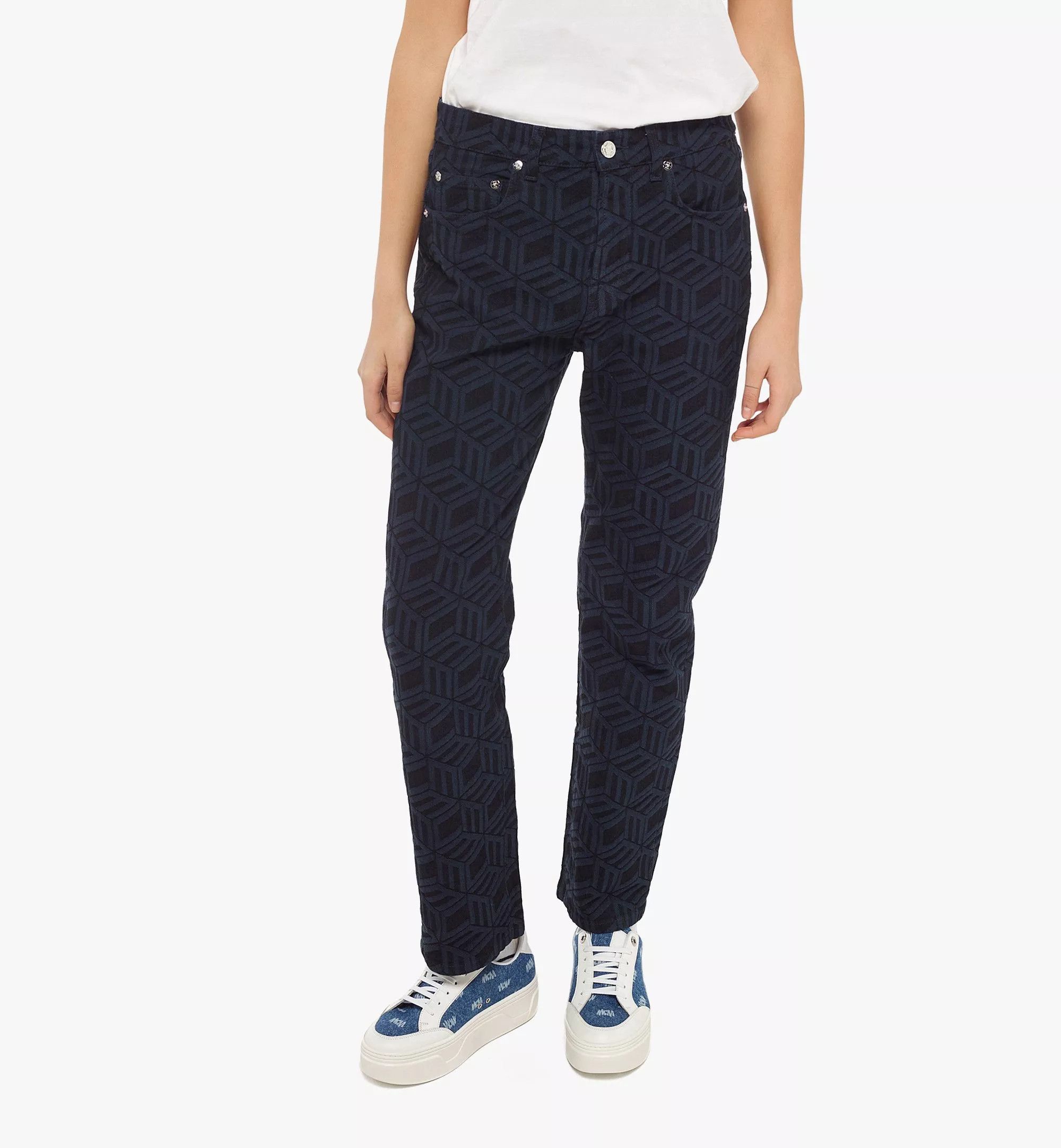 MCM o1mt1gz1224 Denim Pants in Indigo Size 28" / US 6 / IT 42 - 2 Thumbnail