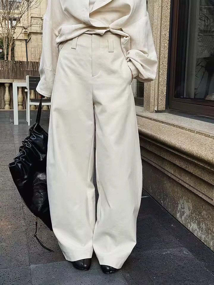Other Casual Wide Leg Straight Loose Baggy School Pants Size 27" / US 4 / IT 40 - 4 Thumbnail