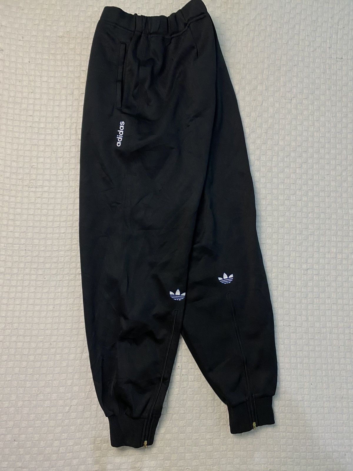 Adidas 💥Vintage ADIDAS 90S LONG TRACK PANTS BLACK Size US 28 / EU 44 - 1 Thumbnail